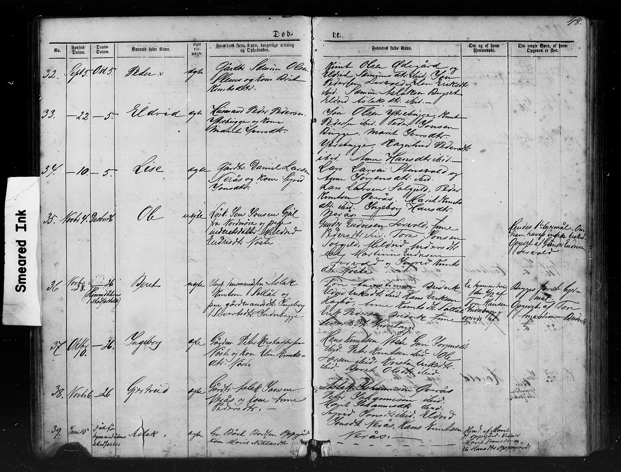 Ministerialprotokoller, klokkerbøker og fødselsregistre - Møre og Romsdal, AV/SAT-A-1454/552/L0638: Parish register (copy) no. 552C01, 1867-1902, p. 48