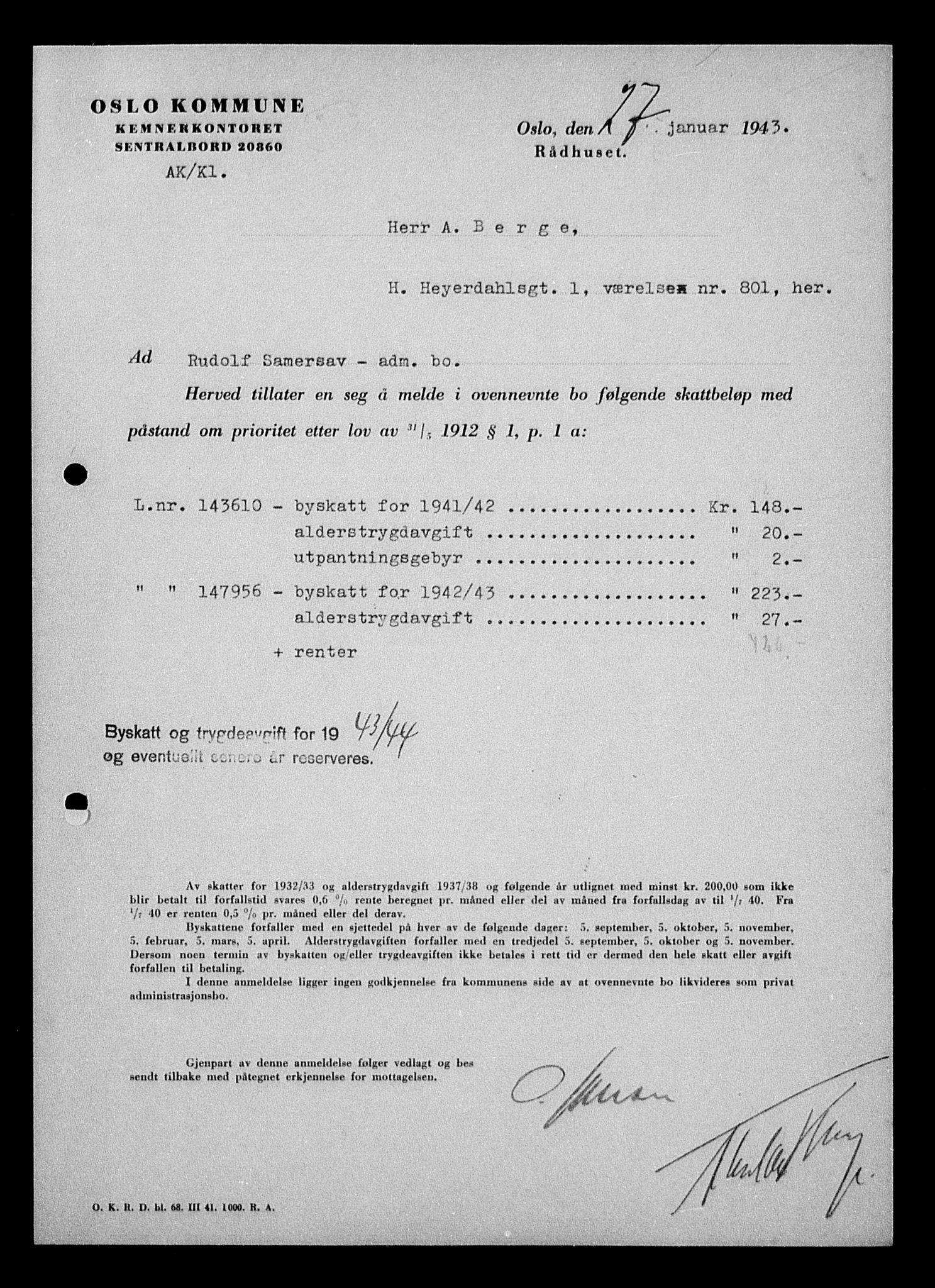 Justisdepartementet, Tilbakeføringskontoret for inndratte formuer, AV/RA-S-1564/H/Hc/Hcc/L0976: --, 1945-1947, p. 642