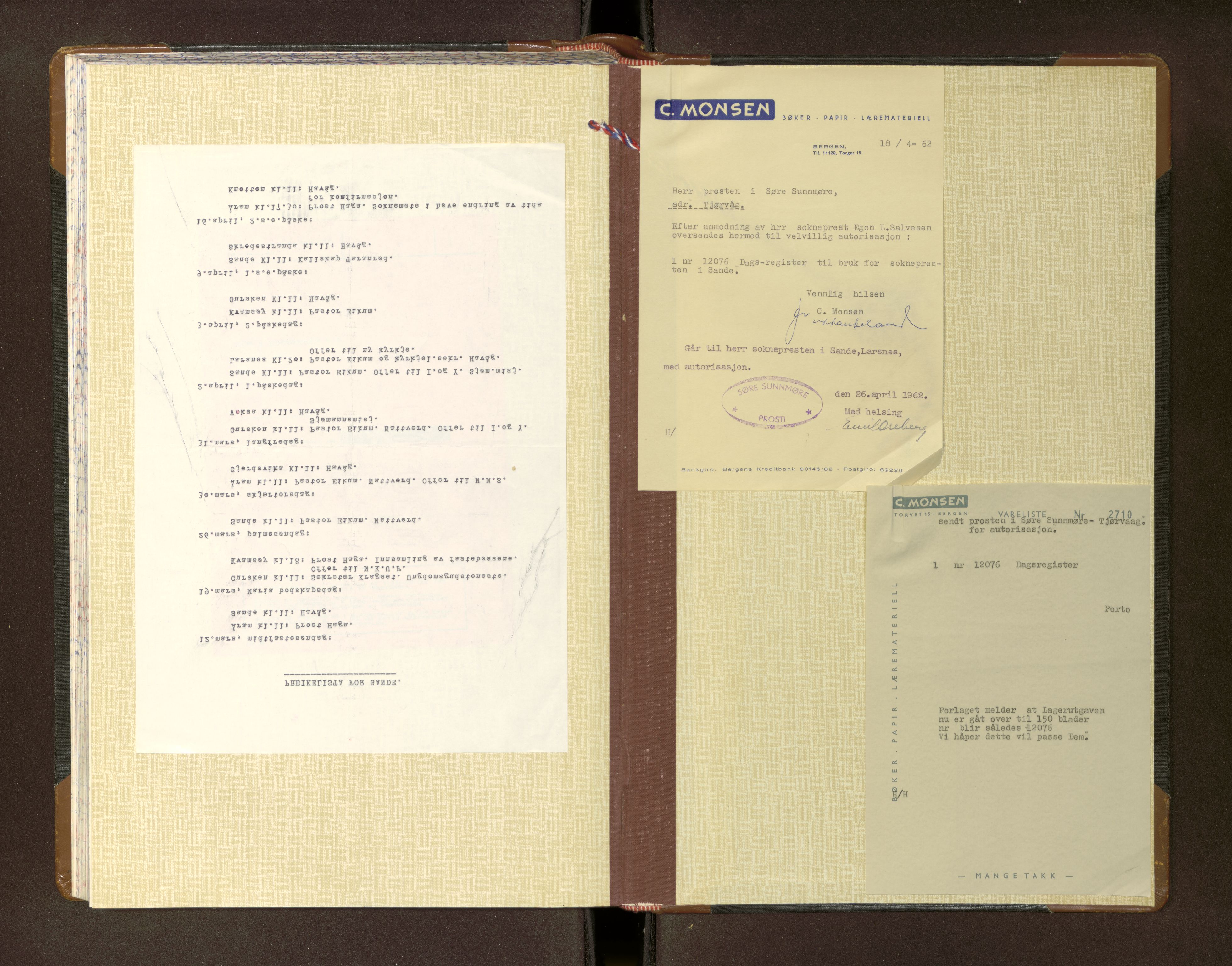 Ministerialprotokoller, klokkerbøker og fødselsregistre - Møre og Romsdal, AV/SAT-A-1454/503/L0042: Diary records no. 503---, 1962-1978