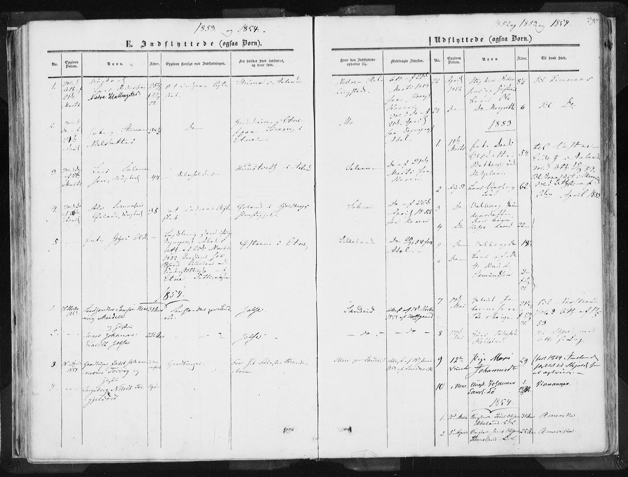 Vikedal sokneprestkontor, SAST/A-101840/01/IV: Parish register (official) no. A 6.2, 1851-1867, p. 390