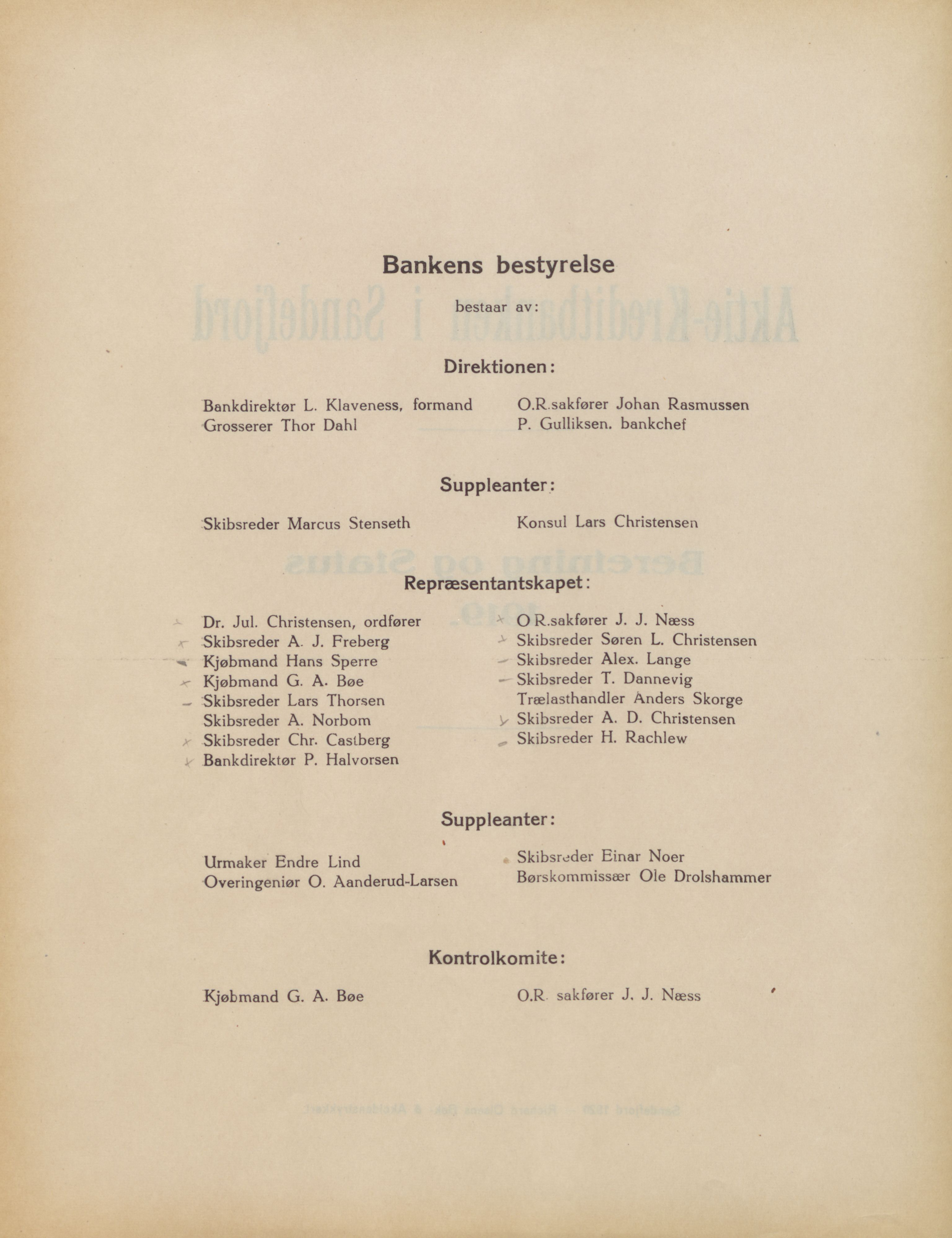 Privatbanken i Sandefjord AS, VEMU/ARS-A-1256/X/L0001: Årsberetninger, 1912-1929, p. 55