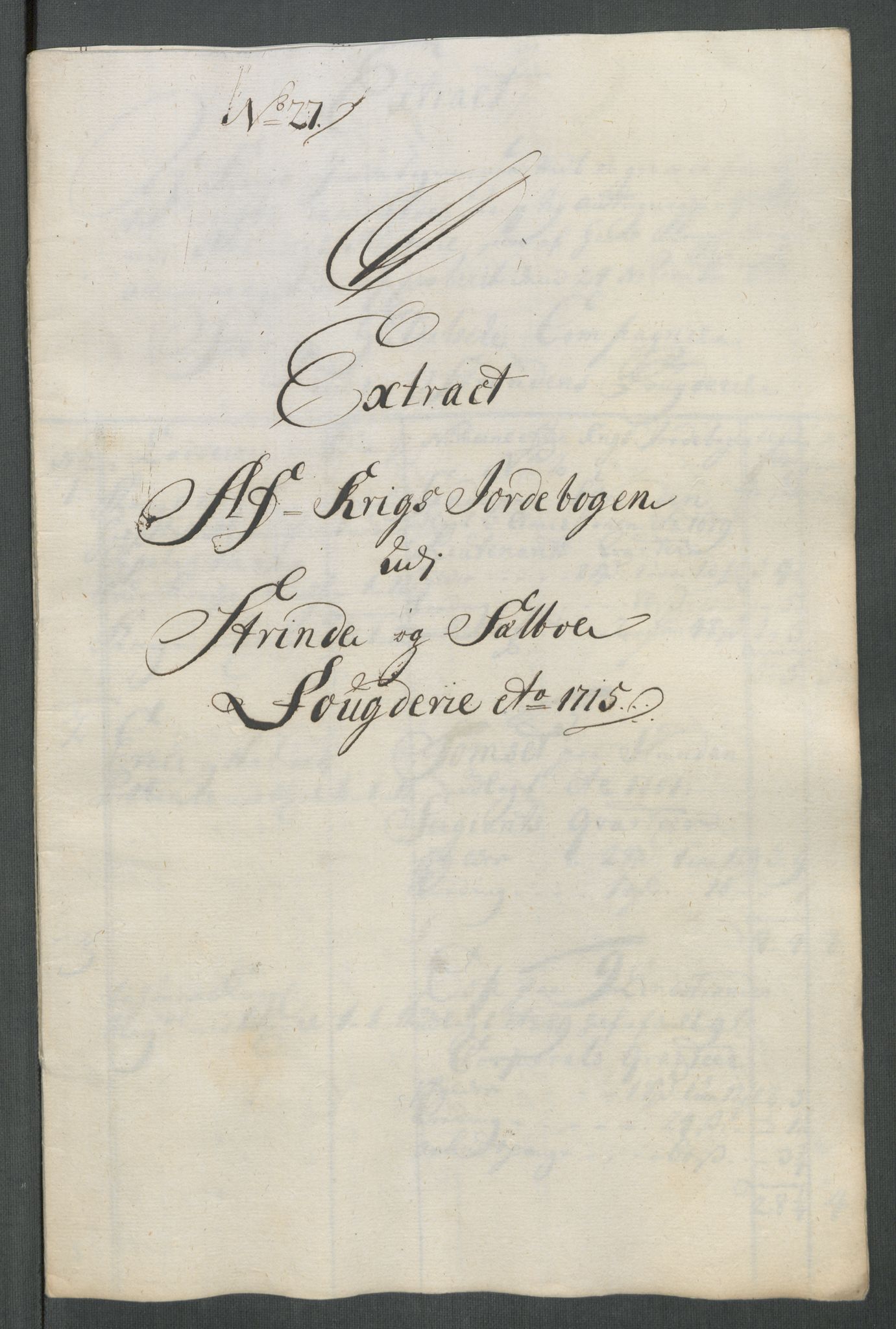 Rentekammeret inntil 1814, Reviderte regnskaper, Fogderegnskap, AV/RA-EA-4092/R61/L4115: Fogderegnskap Strinda og Selbu, 1715-1716, p. 188