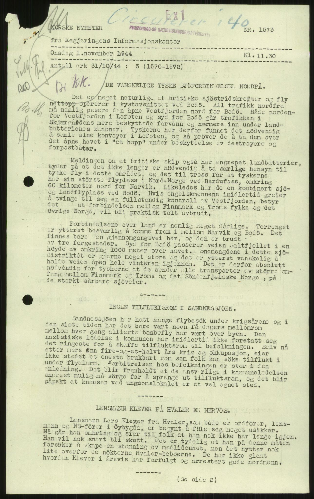 Kommunaldepartementet, Den alminnelige avdeling, RA/S-1437/F/Fe, 1944, p. 307