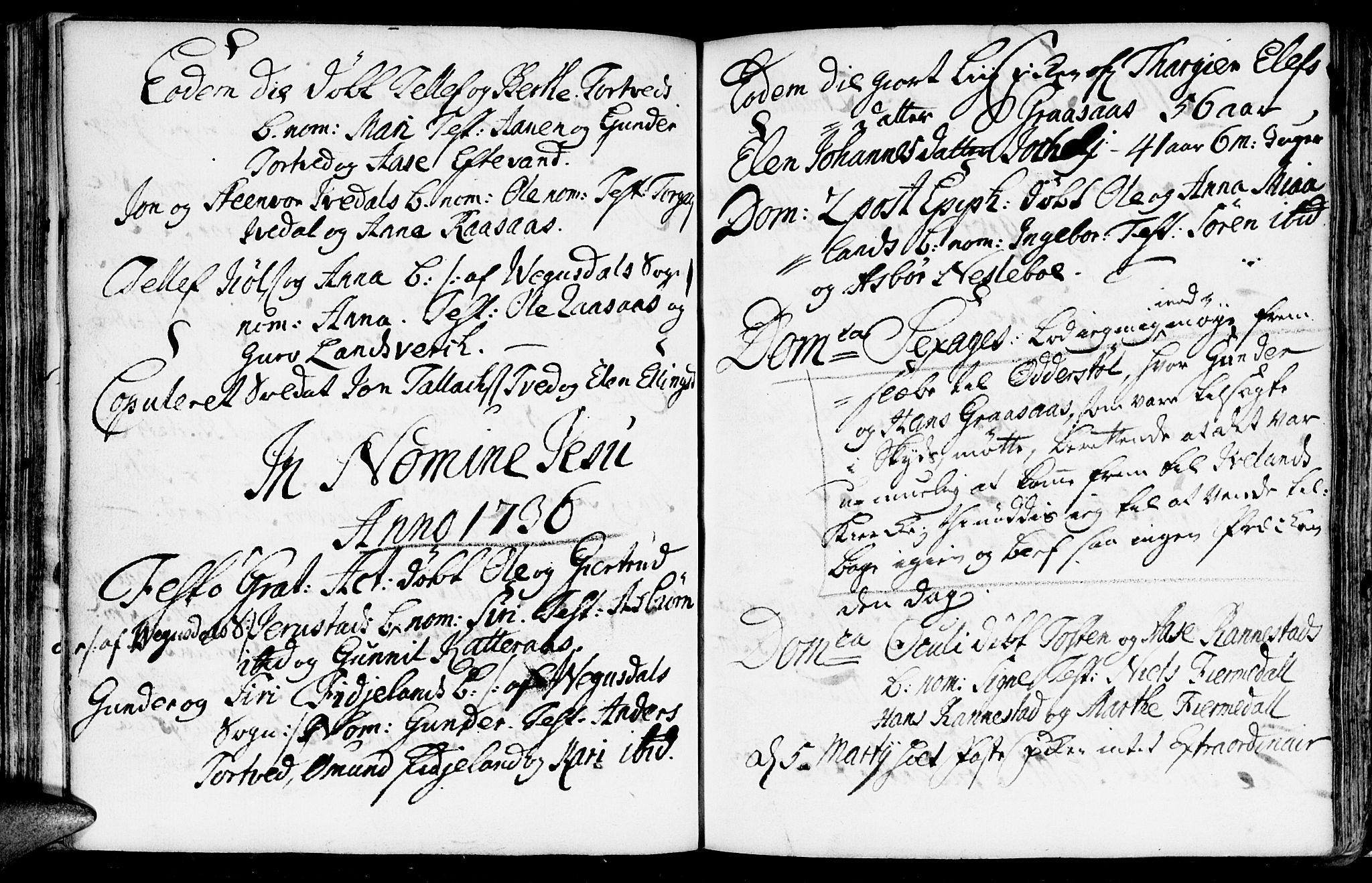 Evje sokneprestkontor, SAK/1111-0008/F/Fa/Fac/L0001: Parish register (official) no. A 1, 1705-1764, p. 173-174