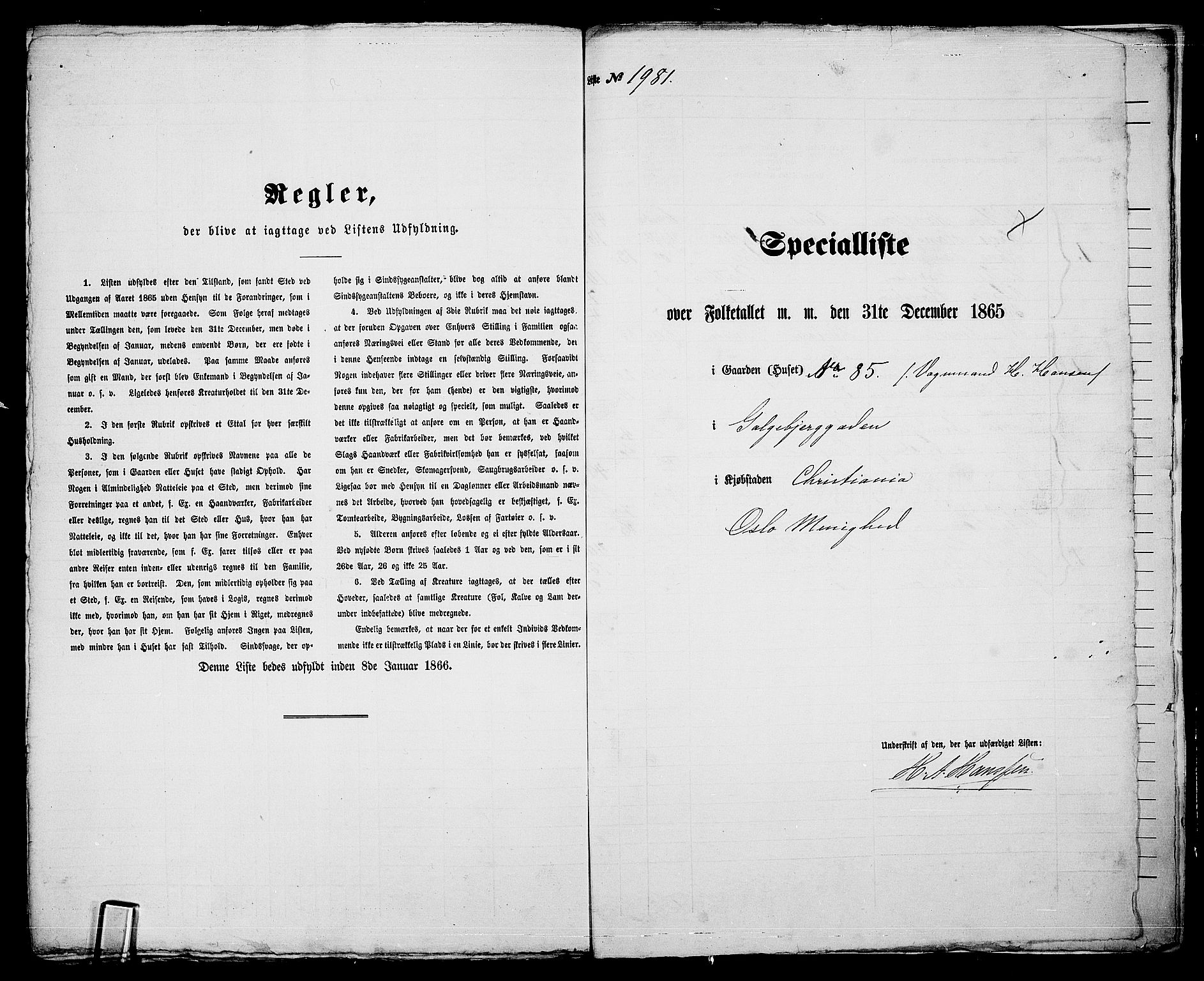 RA, 1865 census for Kristiania, 1865, p. 4417