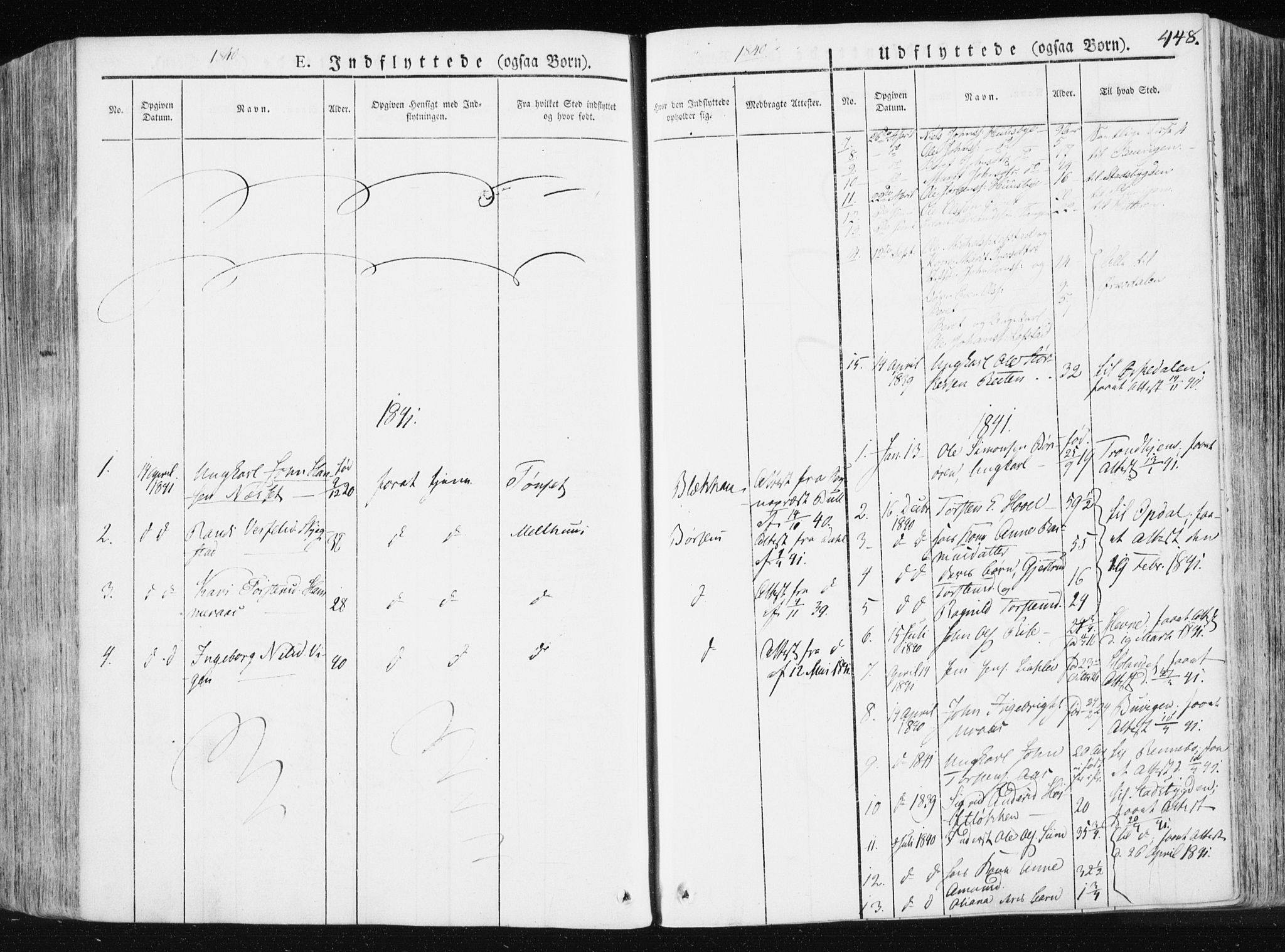 Ministerialprotokoller, klokkerbøker og fødselsregistre - Sør-Trøndelag, SAT/A-1456/665/L0771: Parish register (official) no. 665A06, 1830-1856, p. 448