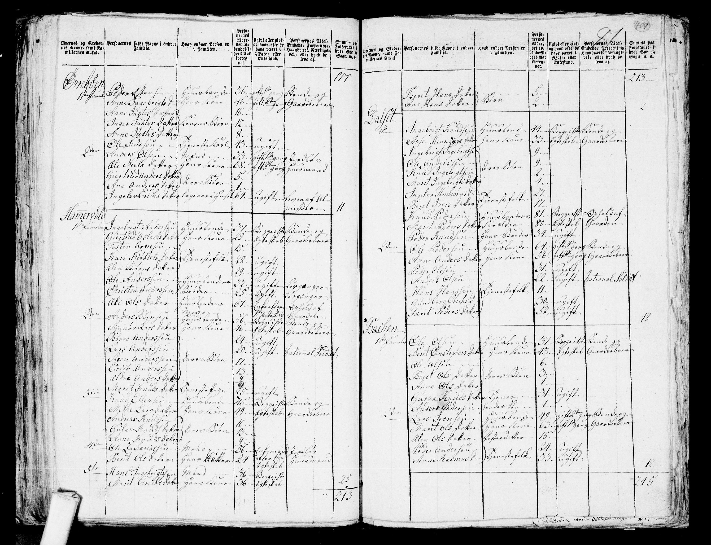 RA, 1801 census for 1541P Veøy, 1801, p. 408b-409a