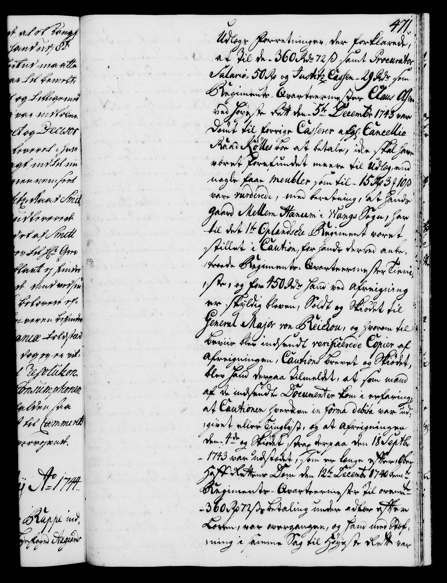 Rentekammeret, Kammerkanselliet, RA/EA-3111/G/Gh/Gha/L0025: Norsk ekstraktmemorialprotokoll (merket RK 53.70), 1743-1744, p. 471