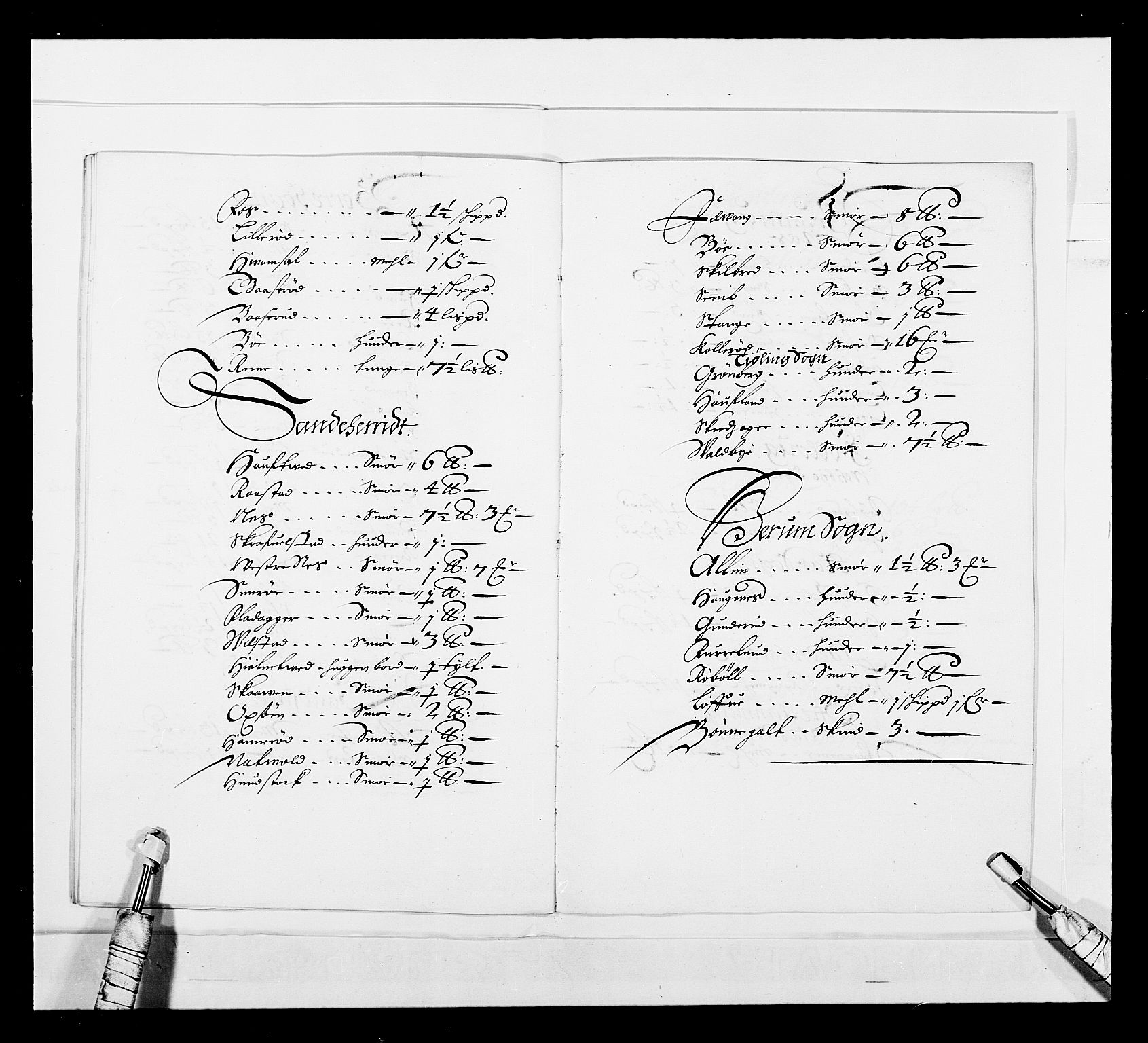 Stattholderembetet 1572-1771, AV/RA-EA-2870/Ek/L0044/0002: Forskjellig 1726-1754 og u. d.: / Forskjellige jordebøker o.l., 1600-1800, p. 36