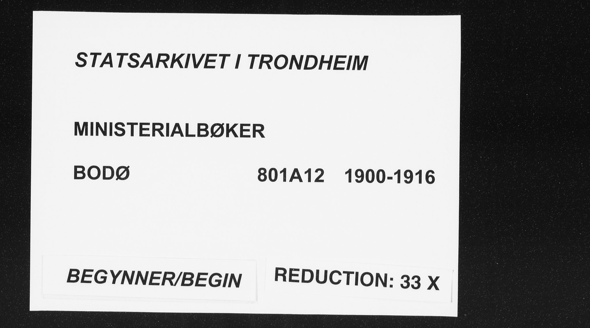 Ministerialprotokoller, klokkerbøker og fødselsregistre - Nordland, SAT/A-1459/801/L0012: Parish register (official) no. 801A12, 1900-1916