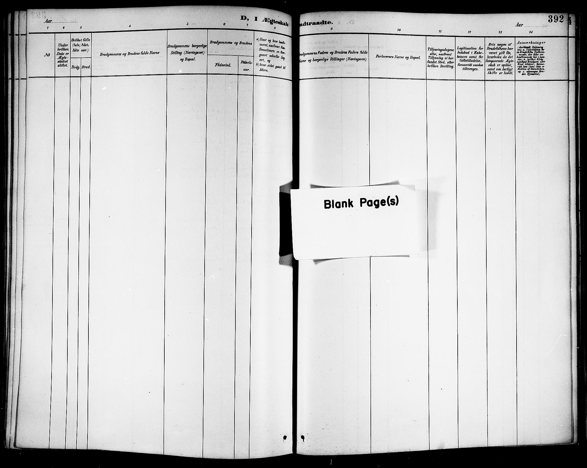 Ministerialprotokoller, klokkerbøker og fødselsregistre - Nordland, SAT/A-1459/888/L1268: Parish register (copy) no. 888C06, 1891-1908, p. 392