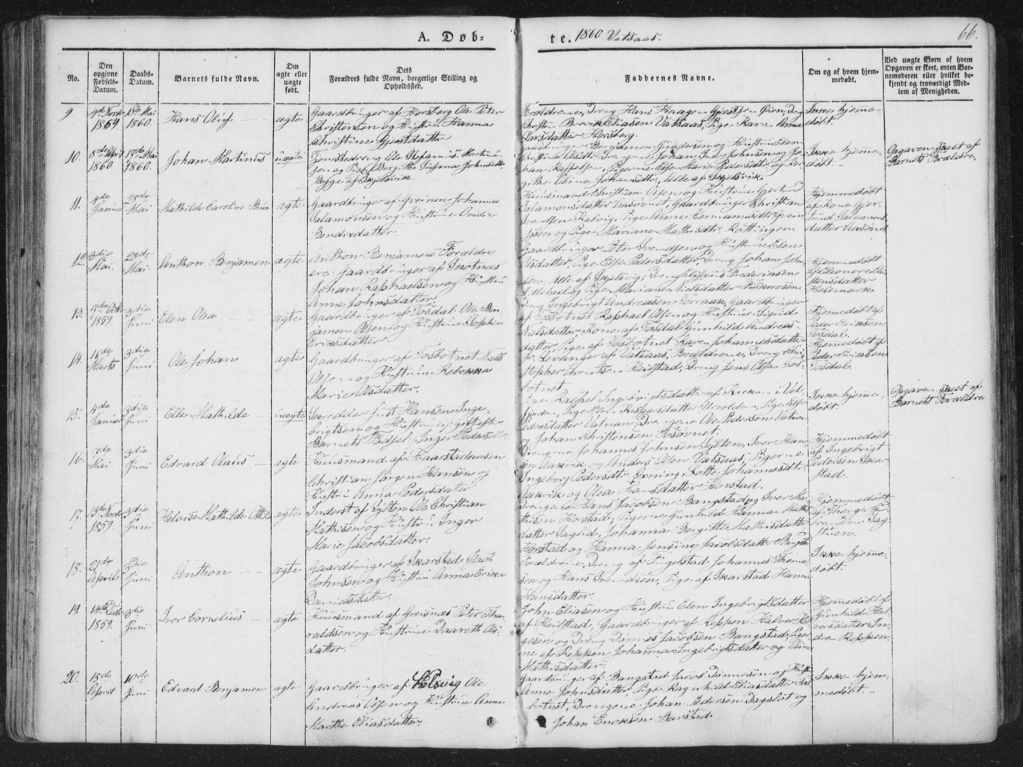 Ministerialprotokoller, klokkerbøker og fødselsregistre - Nordland, AV/SAT-A-1459/810/L0144: Parish register (official) no. 810A07 /1, 1841-1862, p. 66