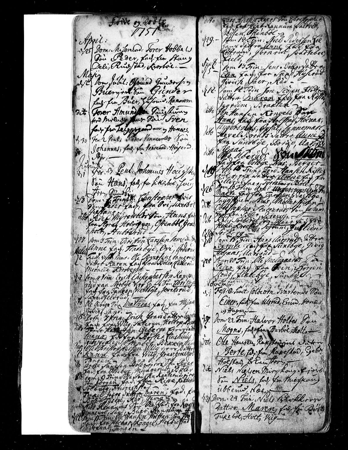 Enebakk prestekontor Kirkebøker, AV/SAO-A-10171c/F/Fa/L0001: Parish register (official) no. I 1, 1719-1754