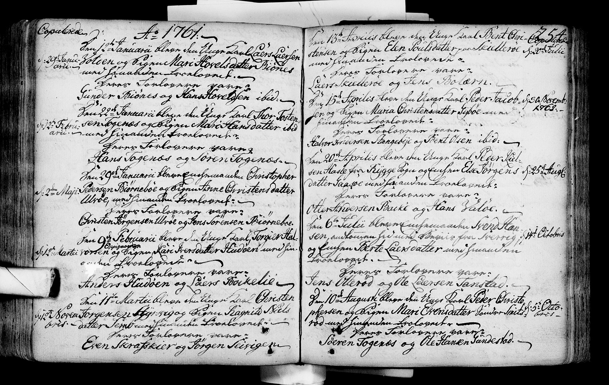 Nøtterøy kirkebøker, SAKO/A-354/F/Fa/L0002: Parish register (official) no. I 2, 1738-1790, p. 254