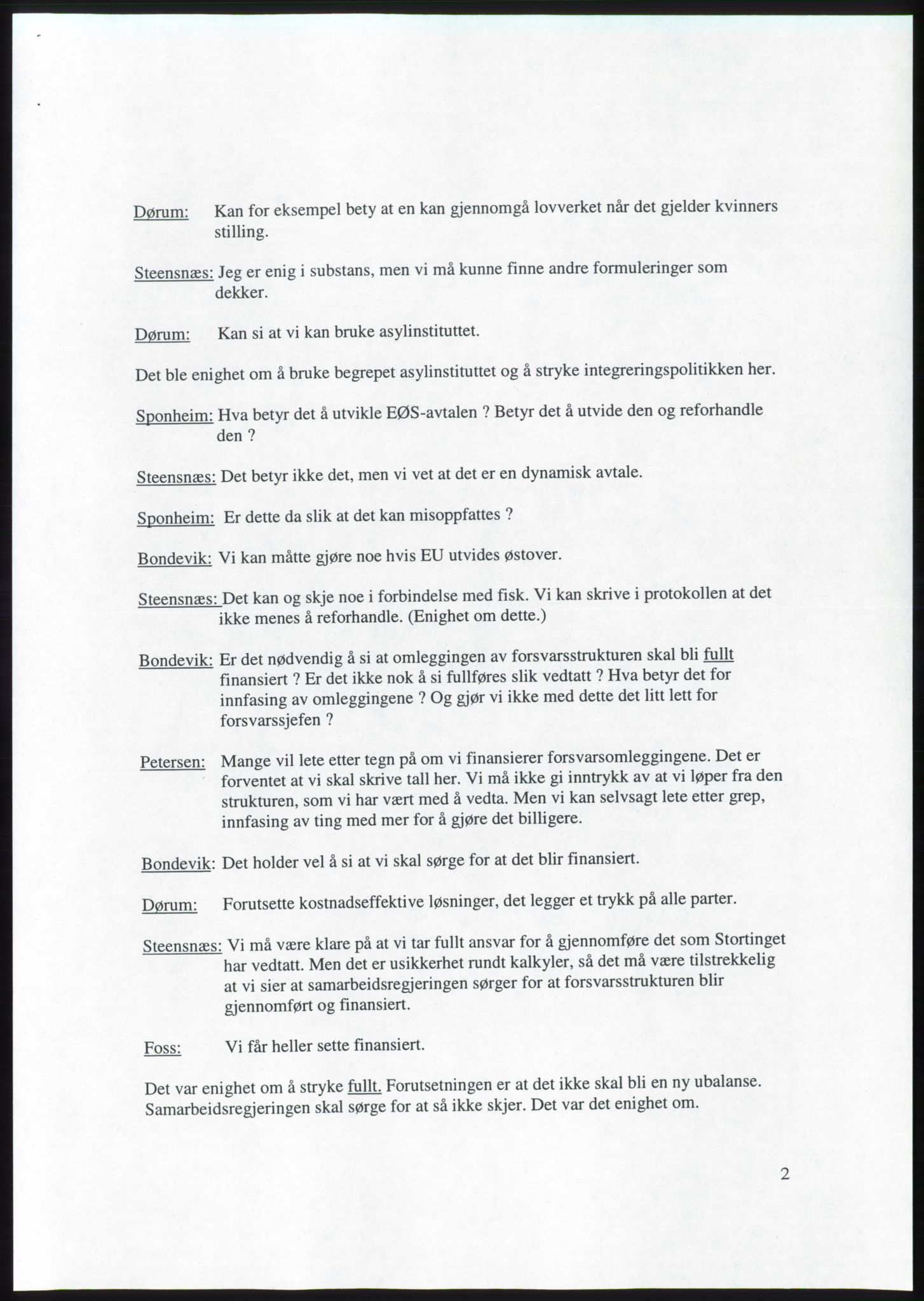 Forhandlingsmøtene 2001 mellom Høyre, Kristelig Folkeparti og Venstre om dannelse av regjering, AV/RA-PA-1395/A/L0001: Forhandlingsprotokoll med vedlegg, 2001, p. 31