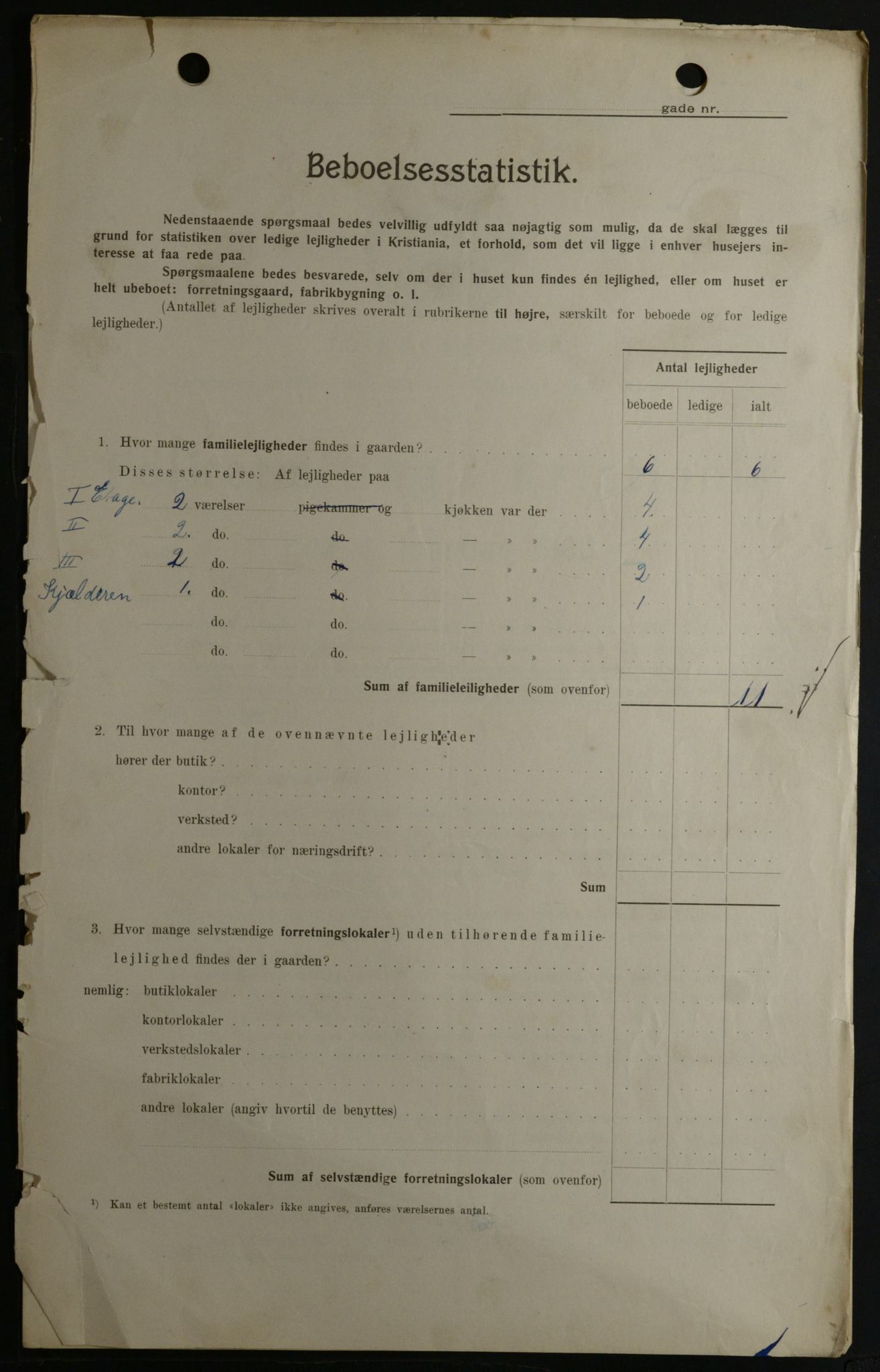 OBA, Municipal Census 1908 for Kristiania, 1908, p. 110048