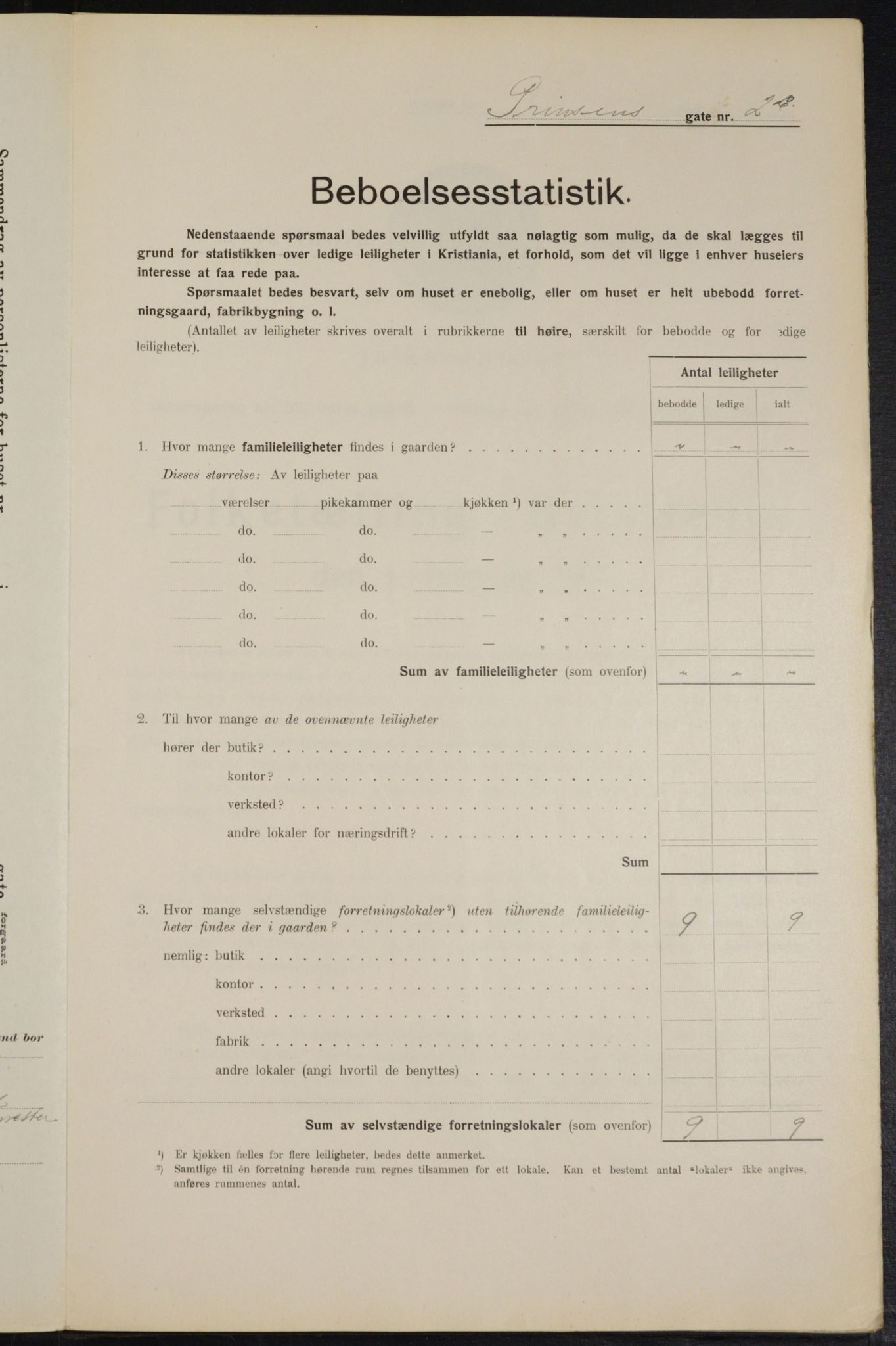 OBA, Municipal Census 1914 for Kristiania, 1914, p. 81260