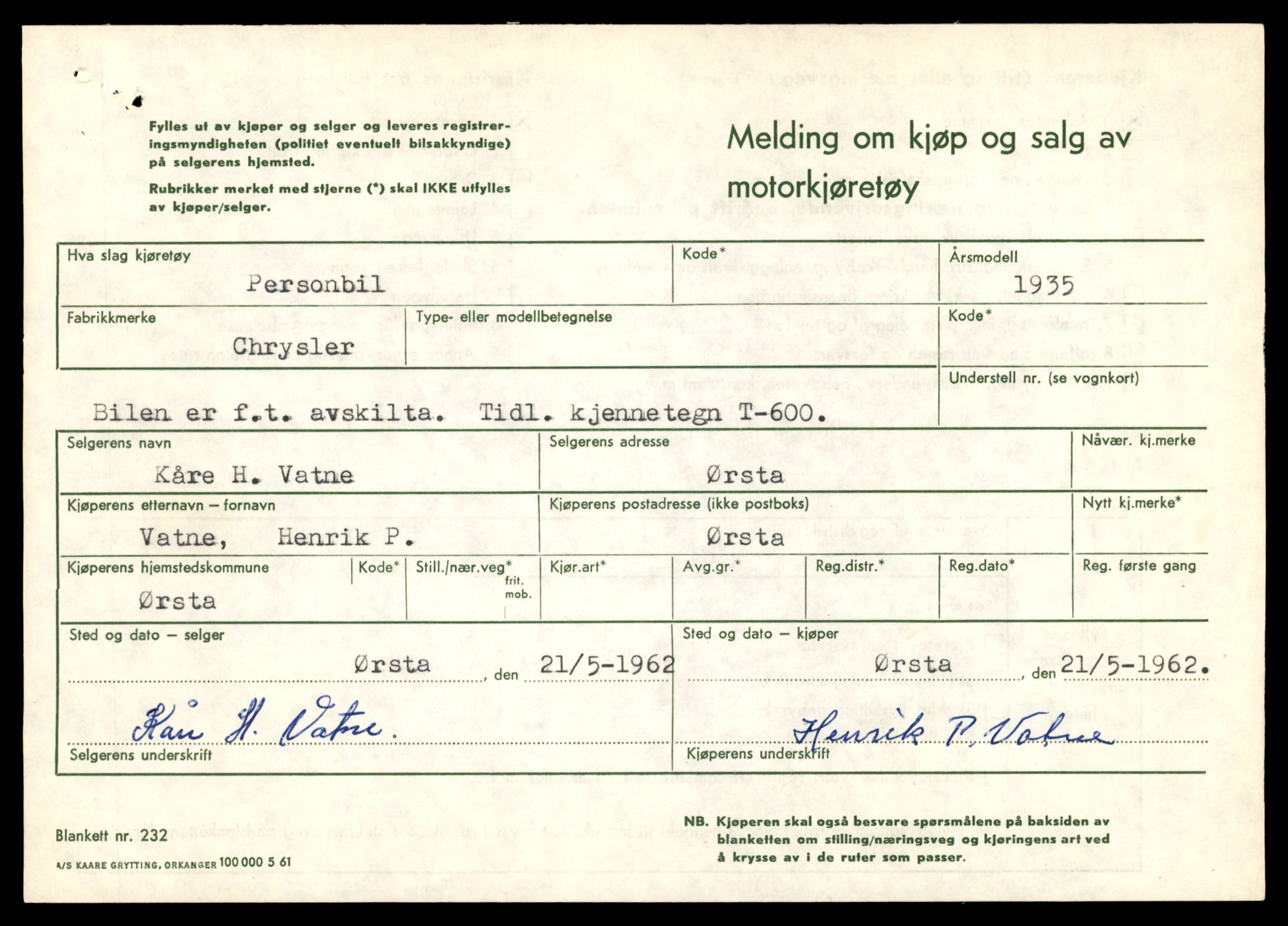 Møre og Romsdal vegkontor - Ålesund trafikkstasjon, AV/SAT-A-4099/F/Fe/L0006: Registreringskort for kjøretøy T 547 - T 650, 1927-1998, p. 1651