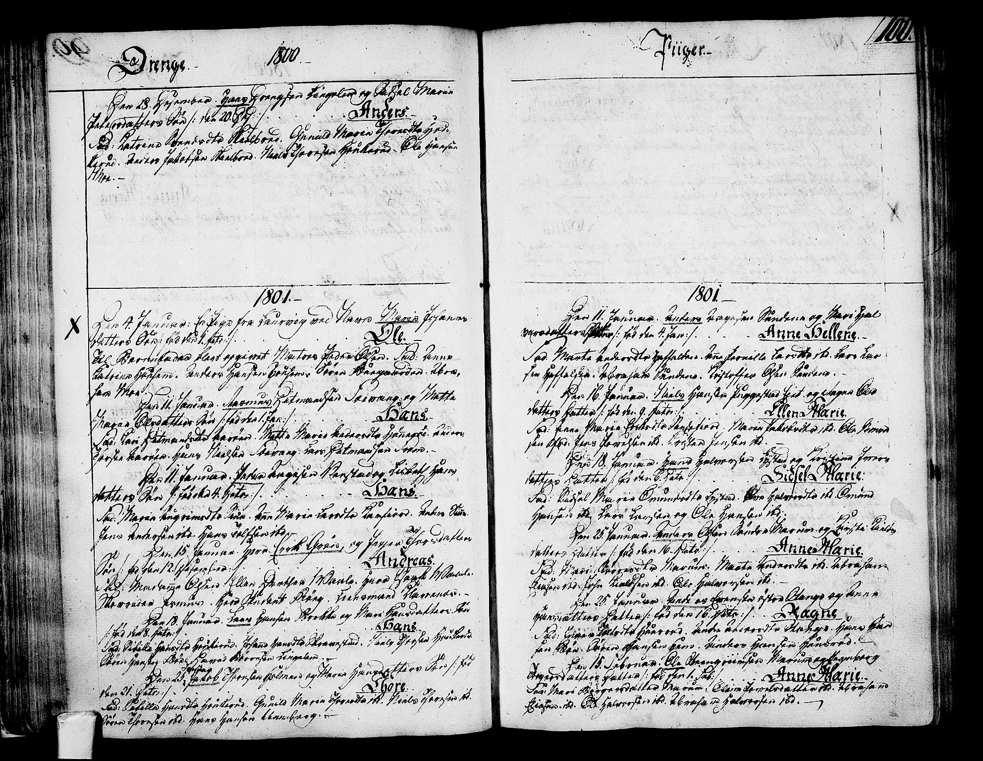 Sandar kirkebøker, AV/SAKO-A-243/F/Fa/L0003: Parish register (official) no. 3, 1789-1814, p. 100