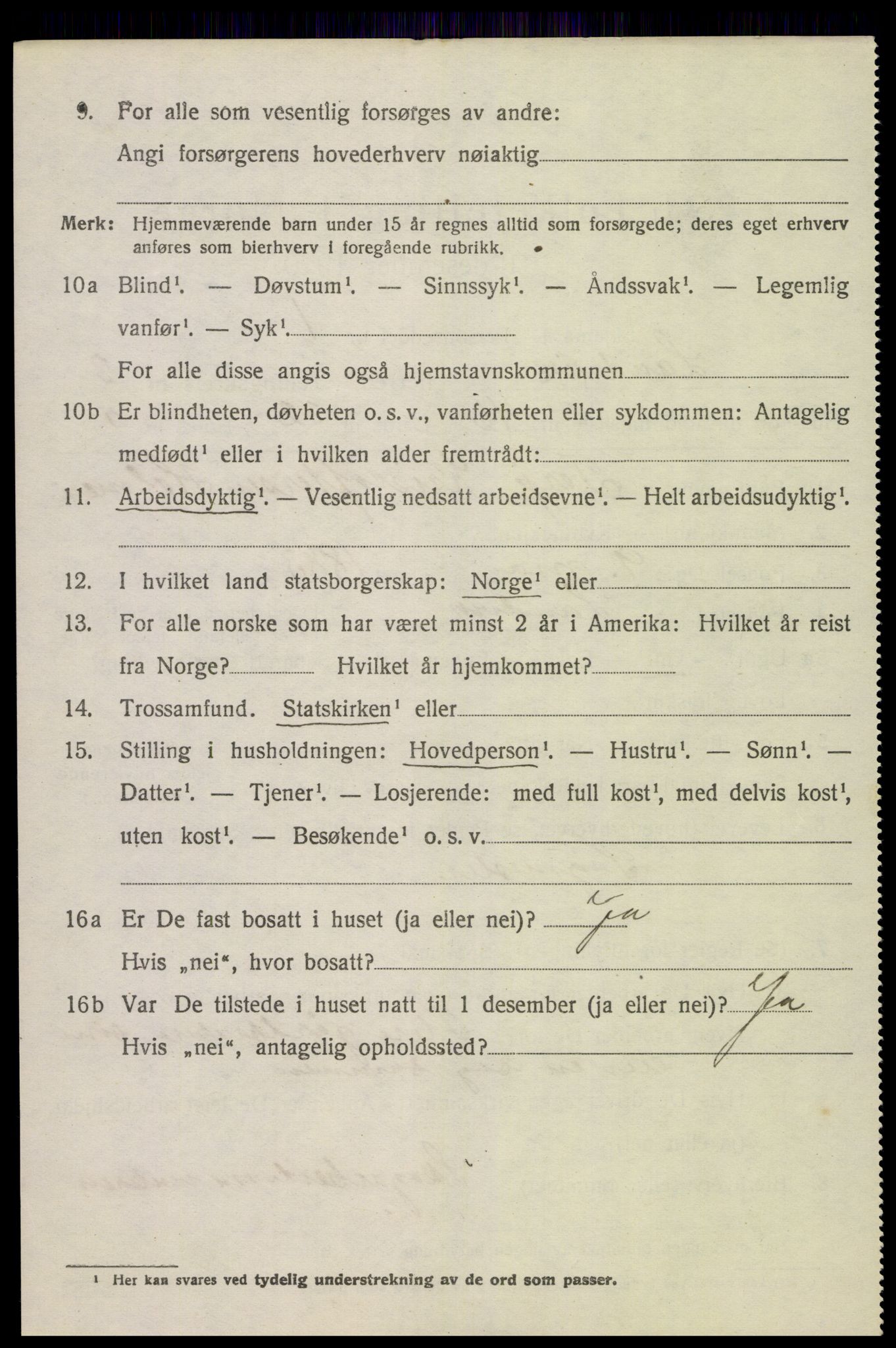 SAK, 1920 census for Landvik, 1920, p. 3339
