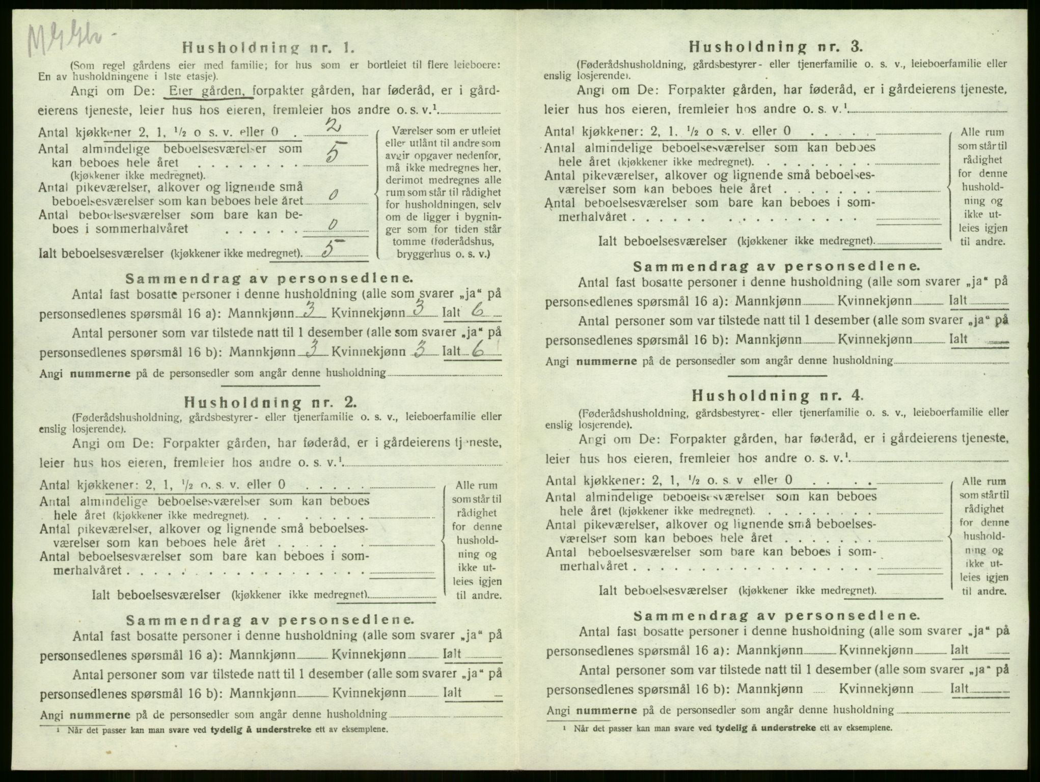 SAKO, 1920 census for Sandeherred, 1920, p. 167