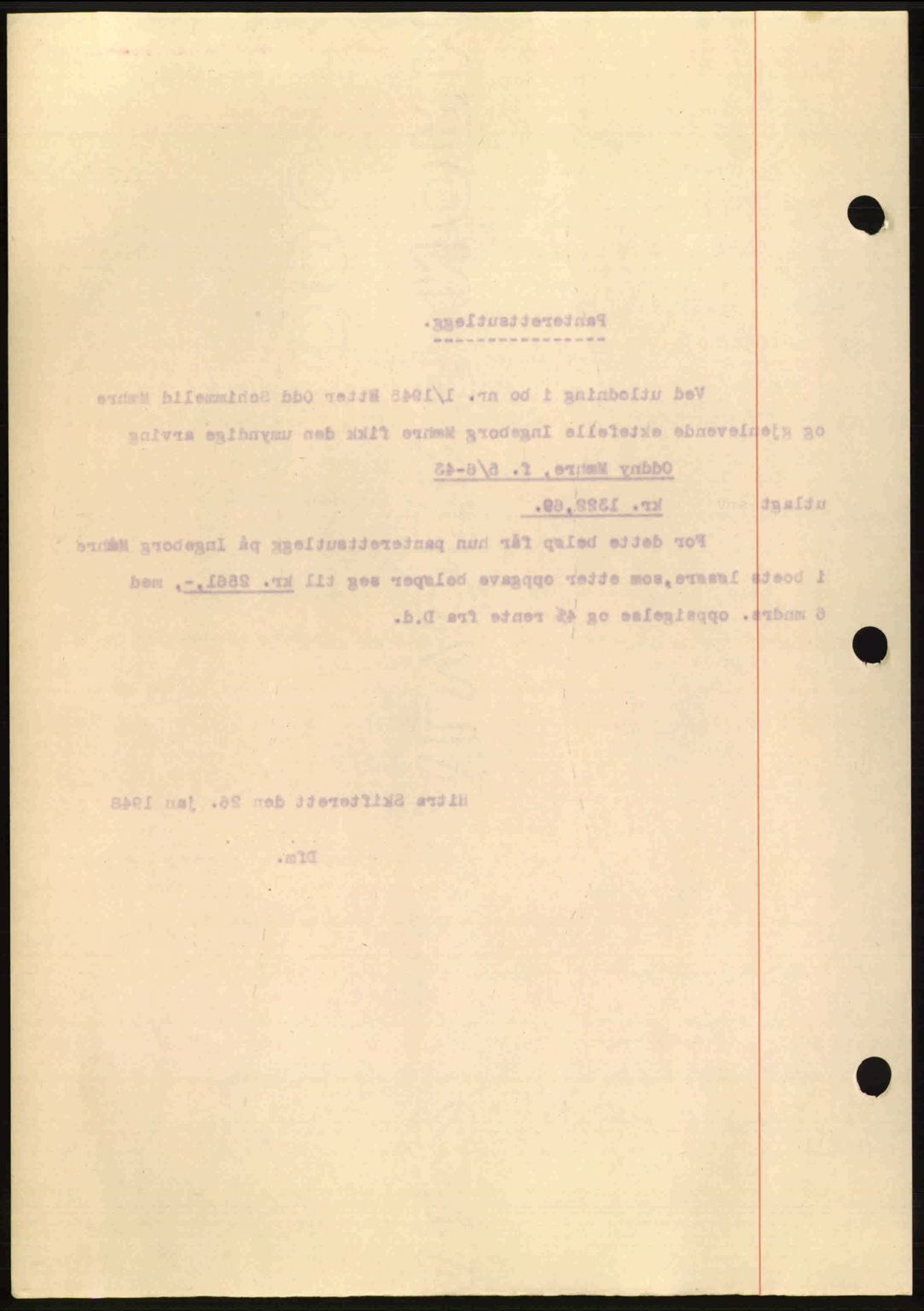 Hitra sorenskriveri, AV/SAT-A-0018/2/2C/2Ca: Mortgage book no. B1, 1939-1949, Diary no: : 116/1948