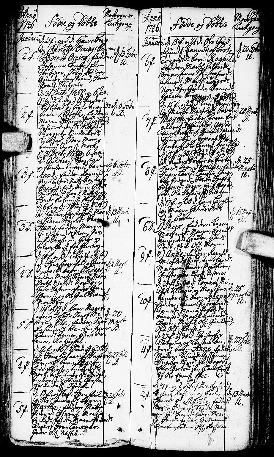 Aurskog prestekontor Kirkebøker, AV/SAO-A-10304a/F/Fa/L0002: Parish register (official) no. I 2, 1735-1766, p. 125