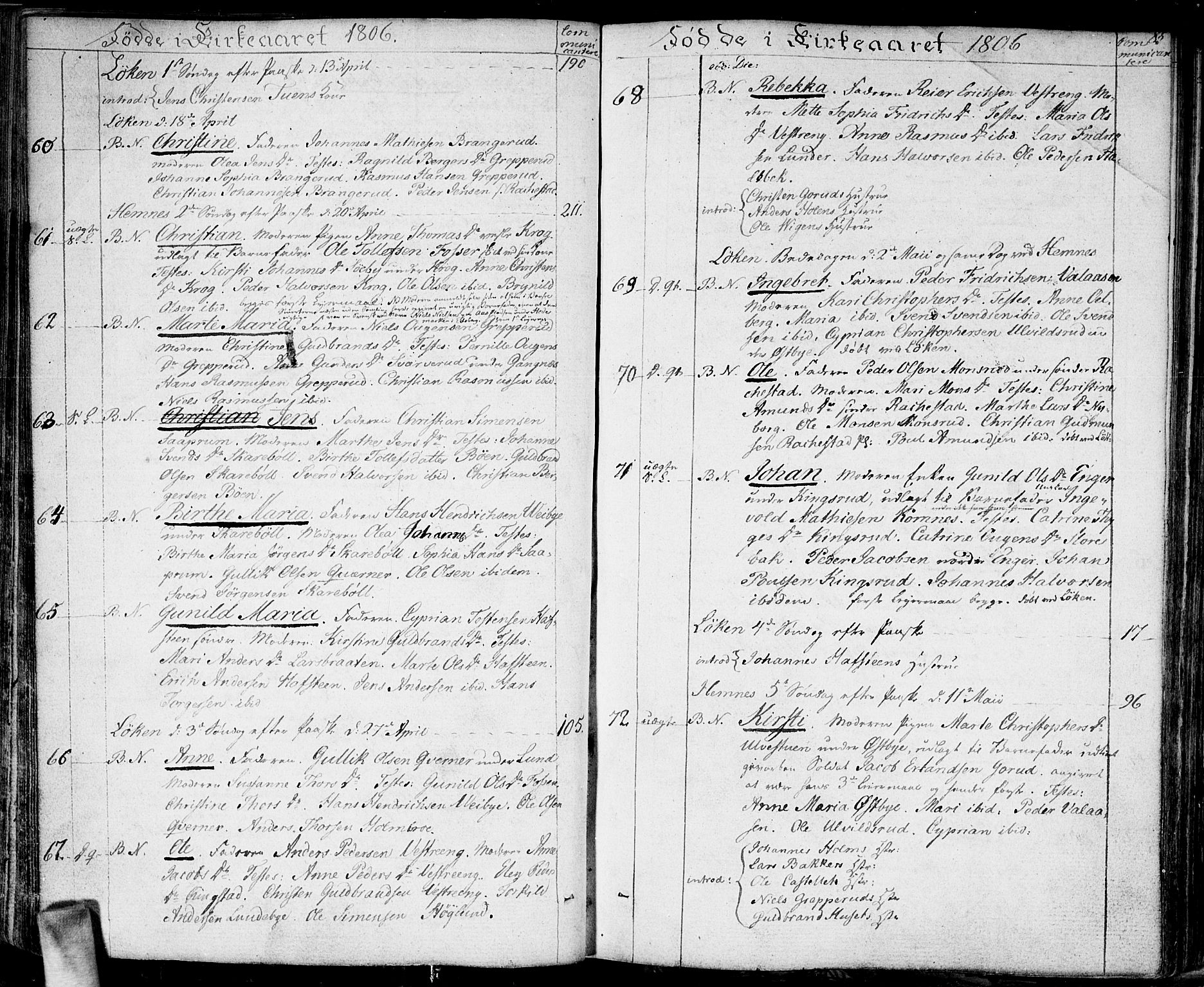 Høland prestekontor Kirkebøker, SAO/A-10346a/F/Fa/L0006: Parish register (official) no. I 6, 1794-1814, p. 85