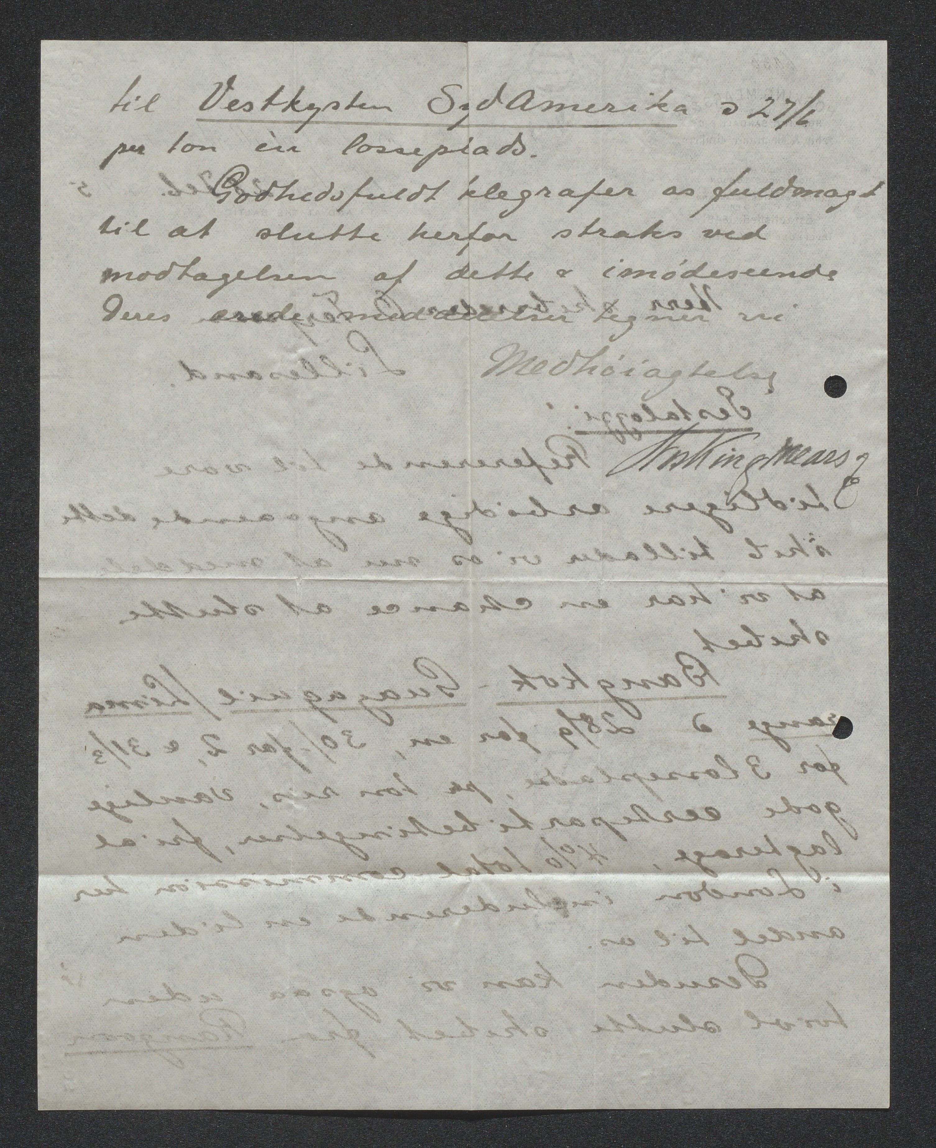 O. Terjesens rederi, AAKS/PA-2525/E/E01/L0013: Korrespondanse, 1904-1905