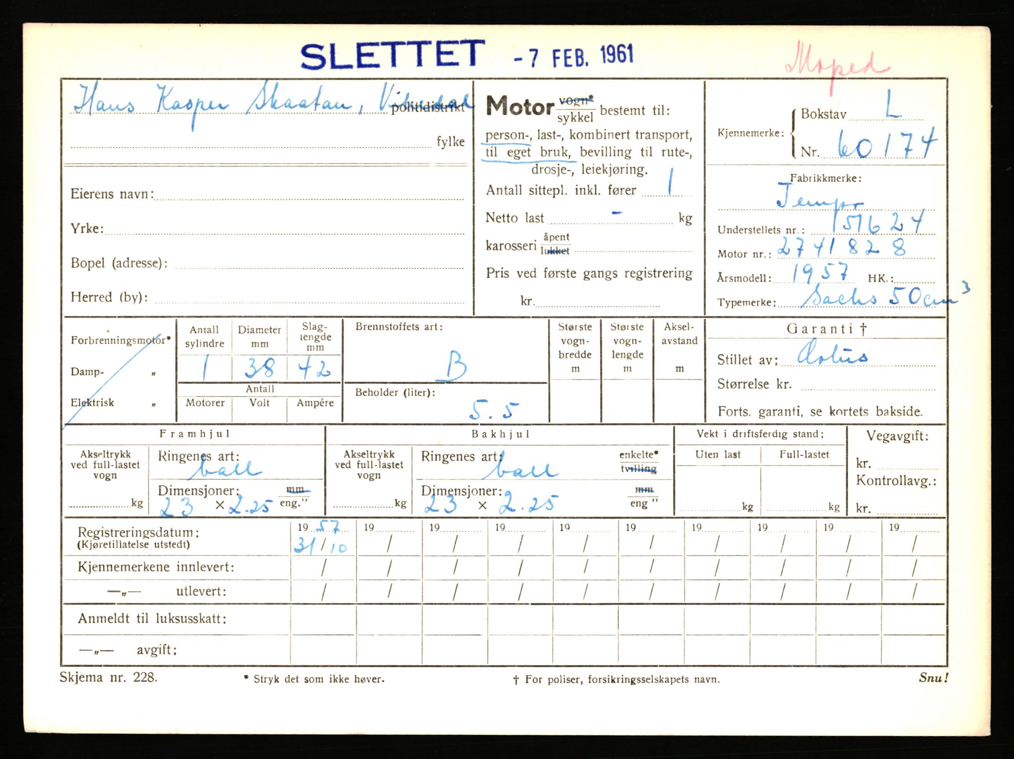 Stavanger trafikkstasjon, AV/SAST-A-101942/0/F/L0059: L-60000 - L-60699, 1930-1971, p. 373