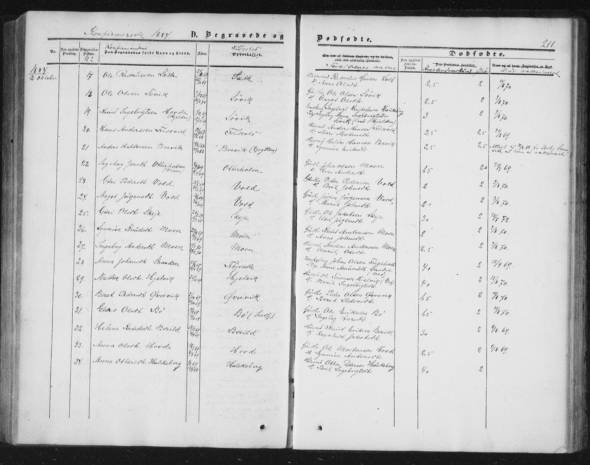 Ministerialprotokoller, klokkerbøker og fødselsregistre - Møre og Romsdal, AV/SAT-A-1454/543/L0562: Parish register (official) no. 543A02, 1854-1884, p. 211