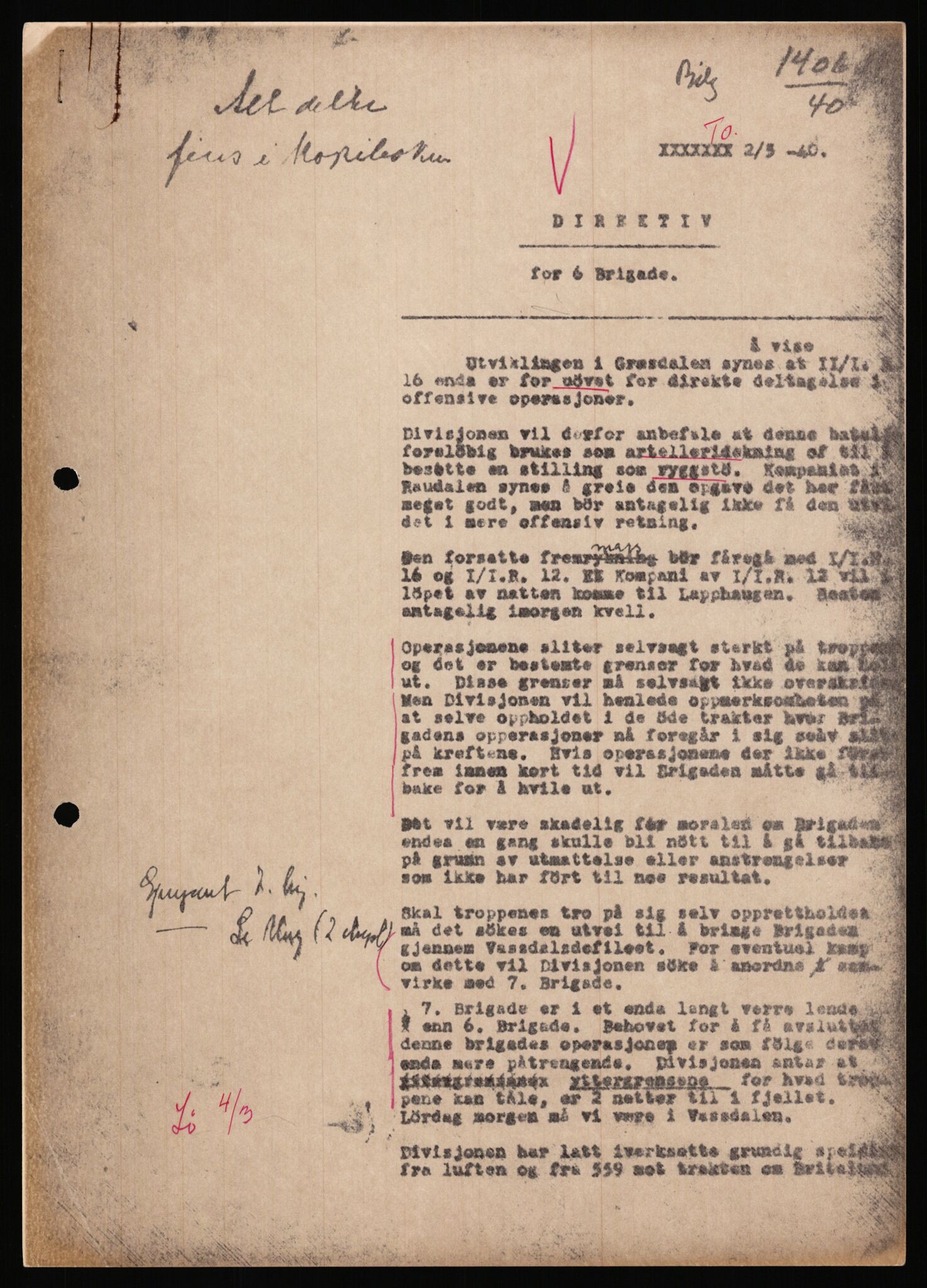 Forsvaret, Forsvarets krigshistoriske avdeling, AV/RA-RAFA-2017/Y/Ya/L0031: II-C-11-51 - Hærens overkommando, 1940, p. 544