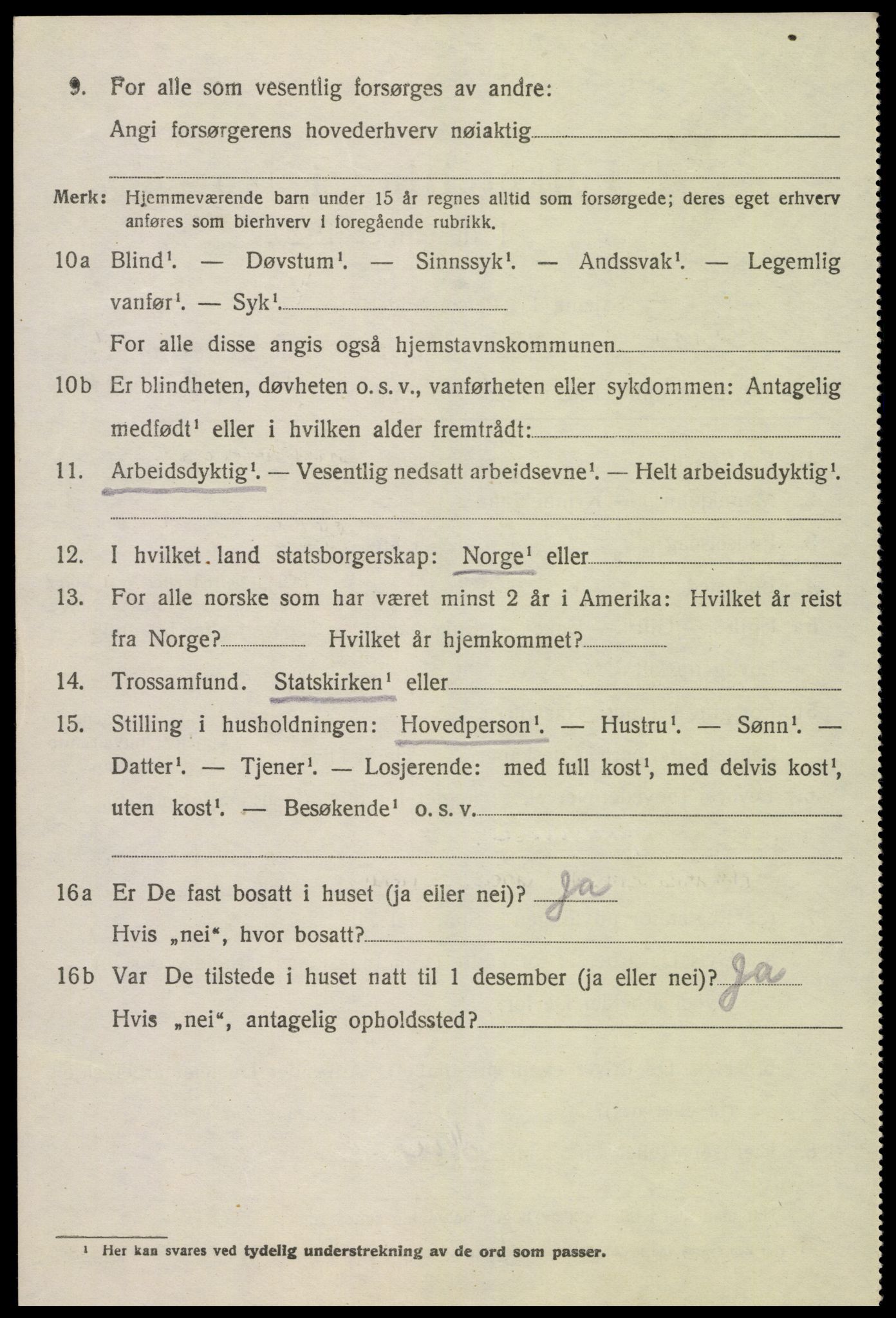 SAK, 1920 census for Hisøy, 1920, p. 5327