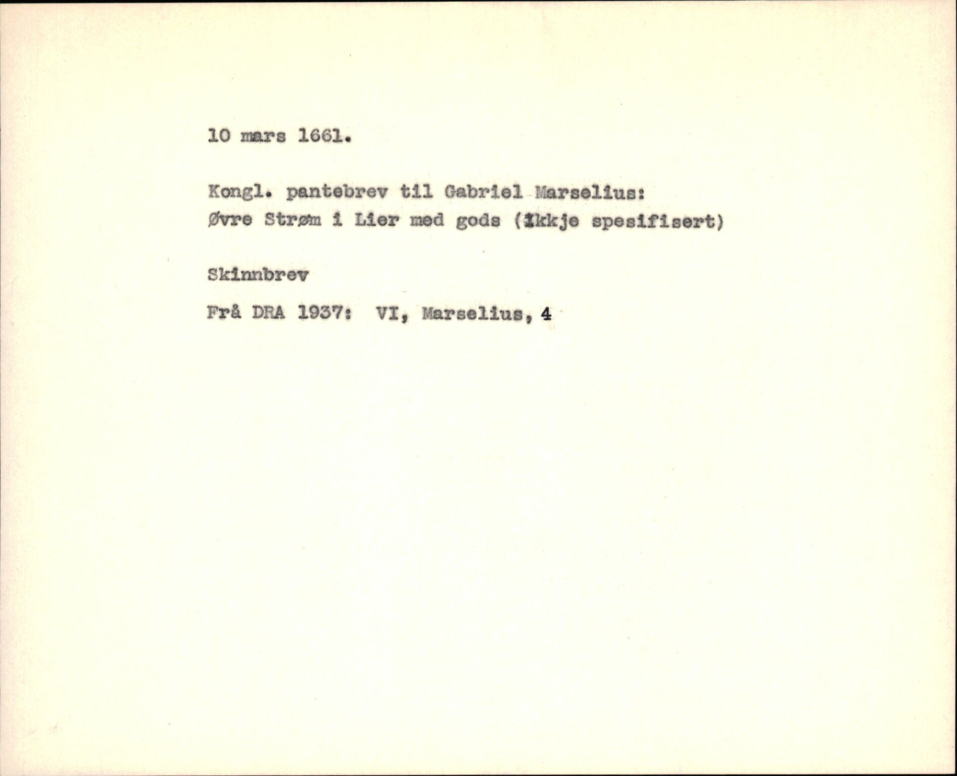 Riksarkivets diplomsamling, AV/RA-EA-5965/F35/F35f/L0002: Regestsedler: Diplomer fra DRA 1937 og 1996, p. 341