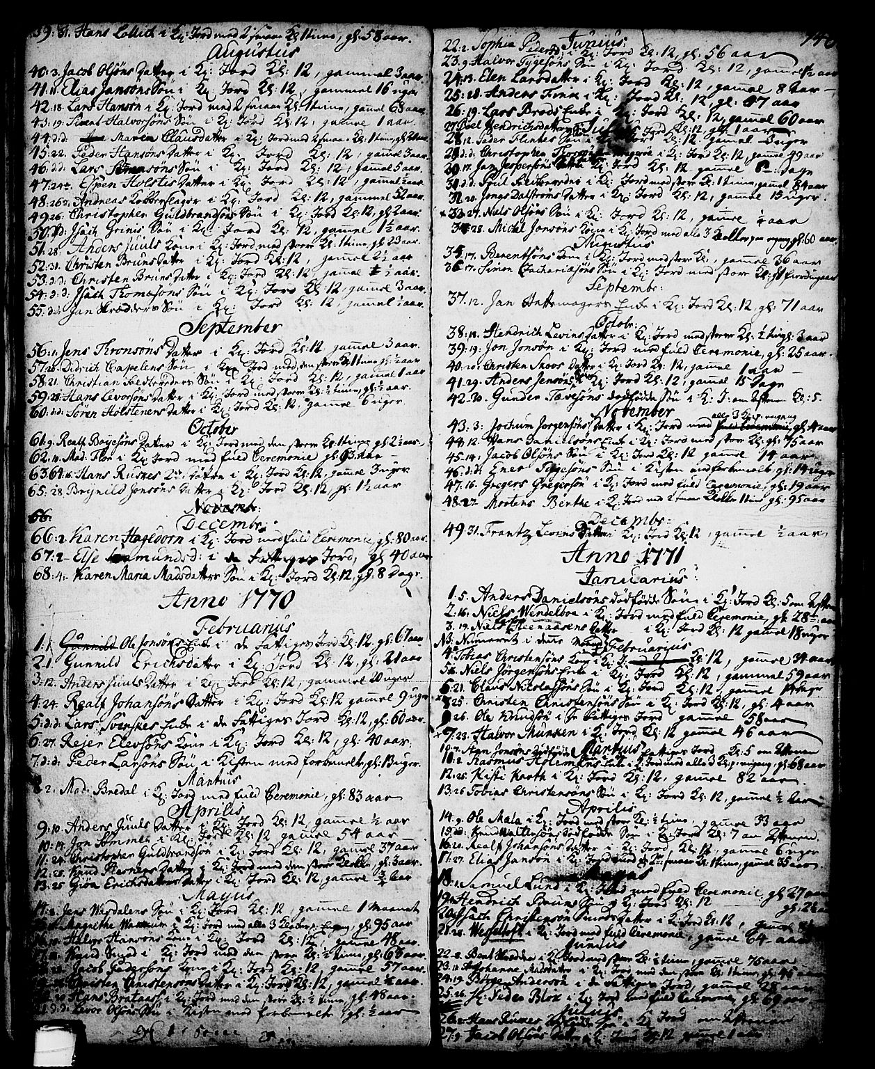 Skien kirkebøker, SAKO/A-302/G/Ga/L0001: Parish register (copy) no. 1, 1756-1791, p. 146