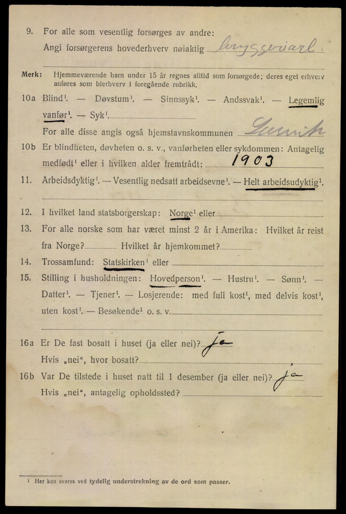 SAKO, 1920 census for Larvik, 1920, p. 30009
