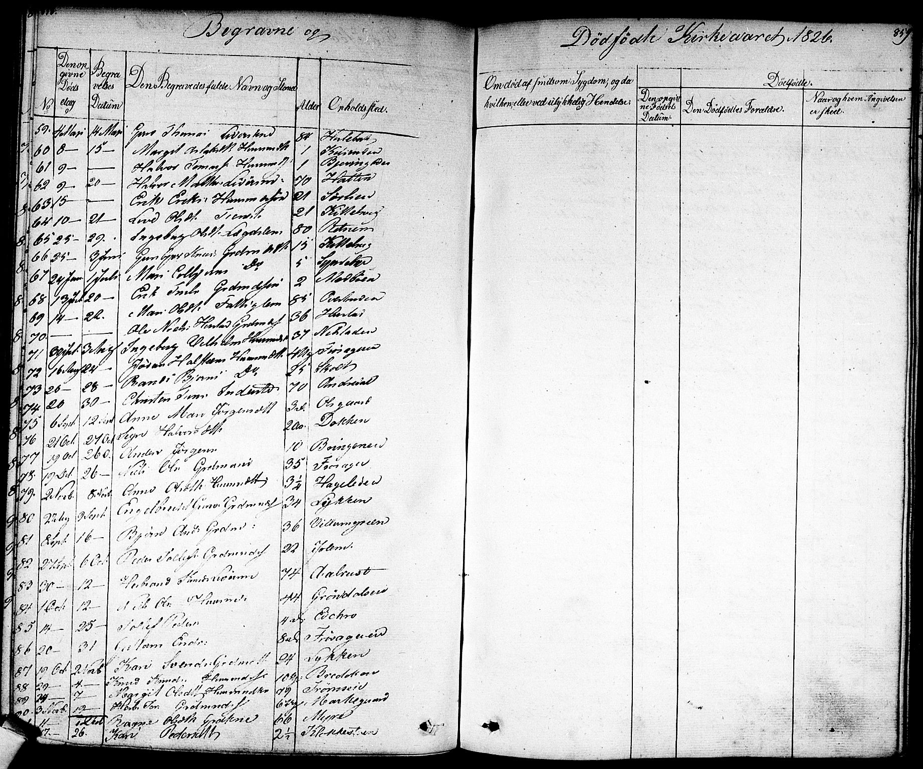 Nes kirkebøker, AV/SAKO-A-236/F/Fa/L0008: Parish register (official) no. 8, 1824-1834, p. 858-859