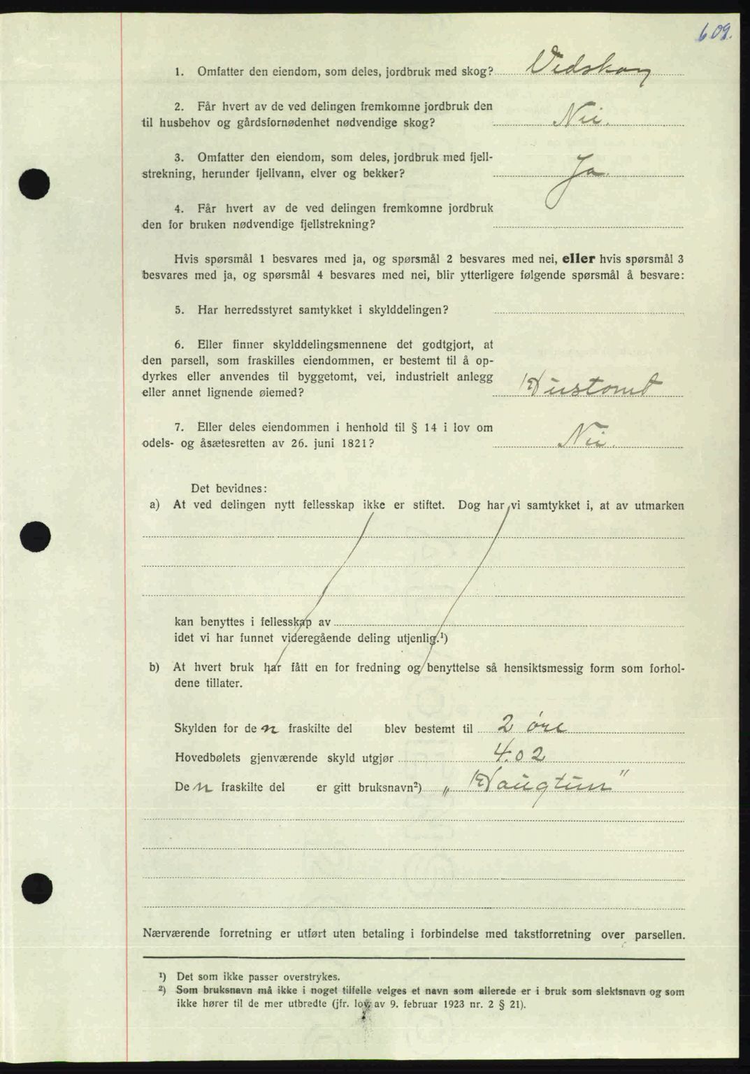 Nordmøre sorenskriveri, AV/SAT-A-4132/1/2/2Ca: Mortgage book no. A106, 1947-1947, Diary no: : 2498/1947