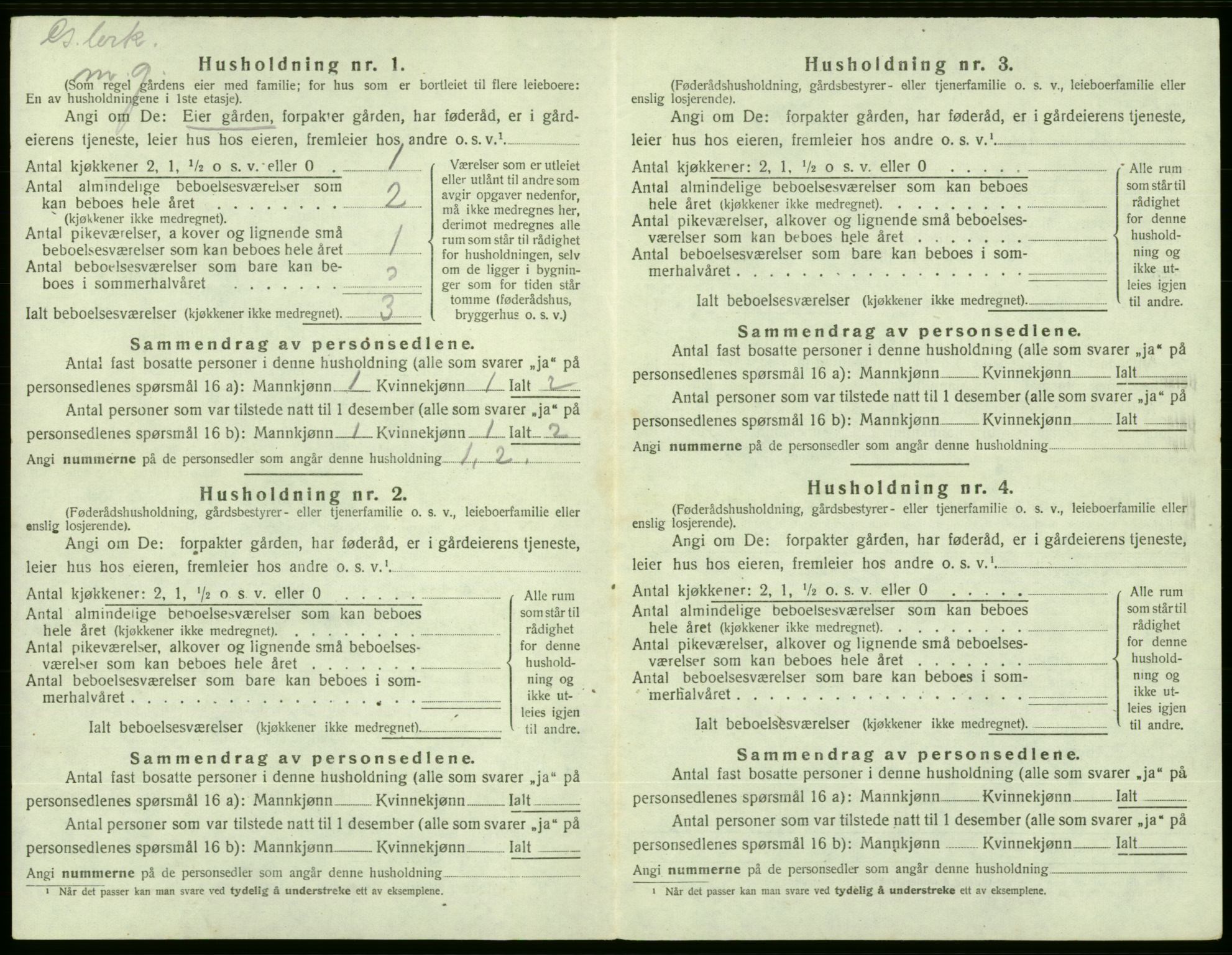 SAB, 1920 census for Etne, 1920, p. 768