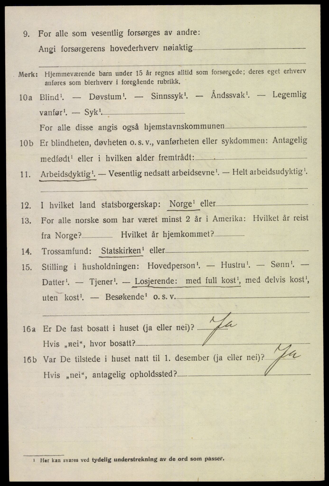 SAK, 1920 census for Landvik, 1920, p. 3321