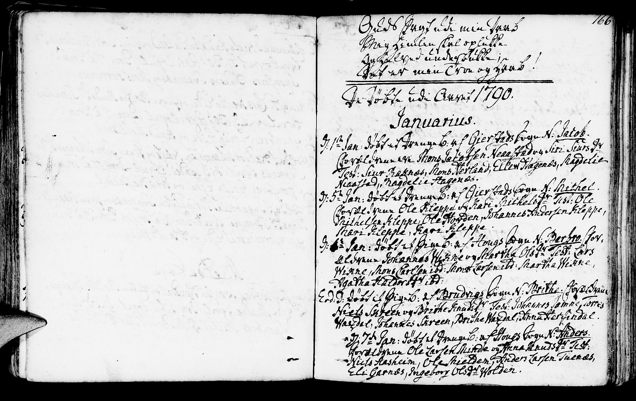 Haus sokneprestembete, AV/SAB-A-75601/H/Haa: Parish register (official) no. A 10, 1782-1796, p. 166