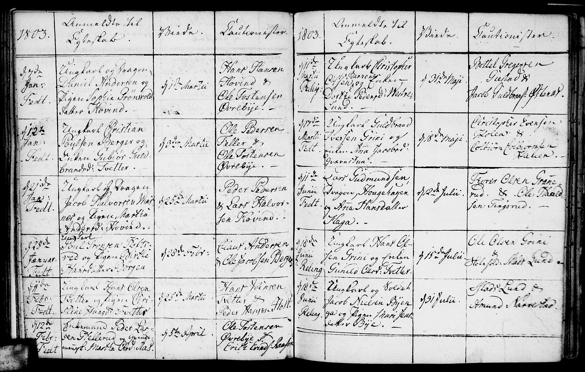 Fet prestekontor Kirkebøker, AV/SAO-A-10370a/F/Fa/L0007: Parish register (official) no. I 7, 1797-1814