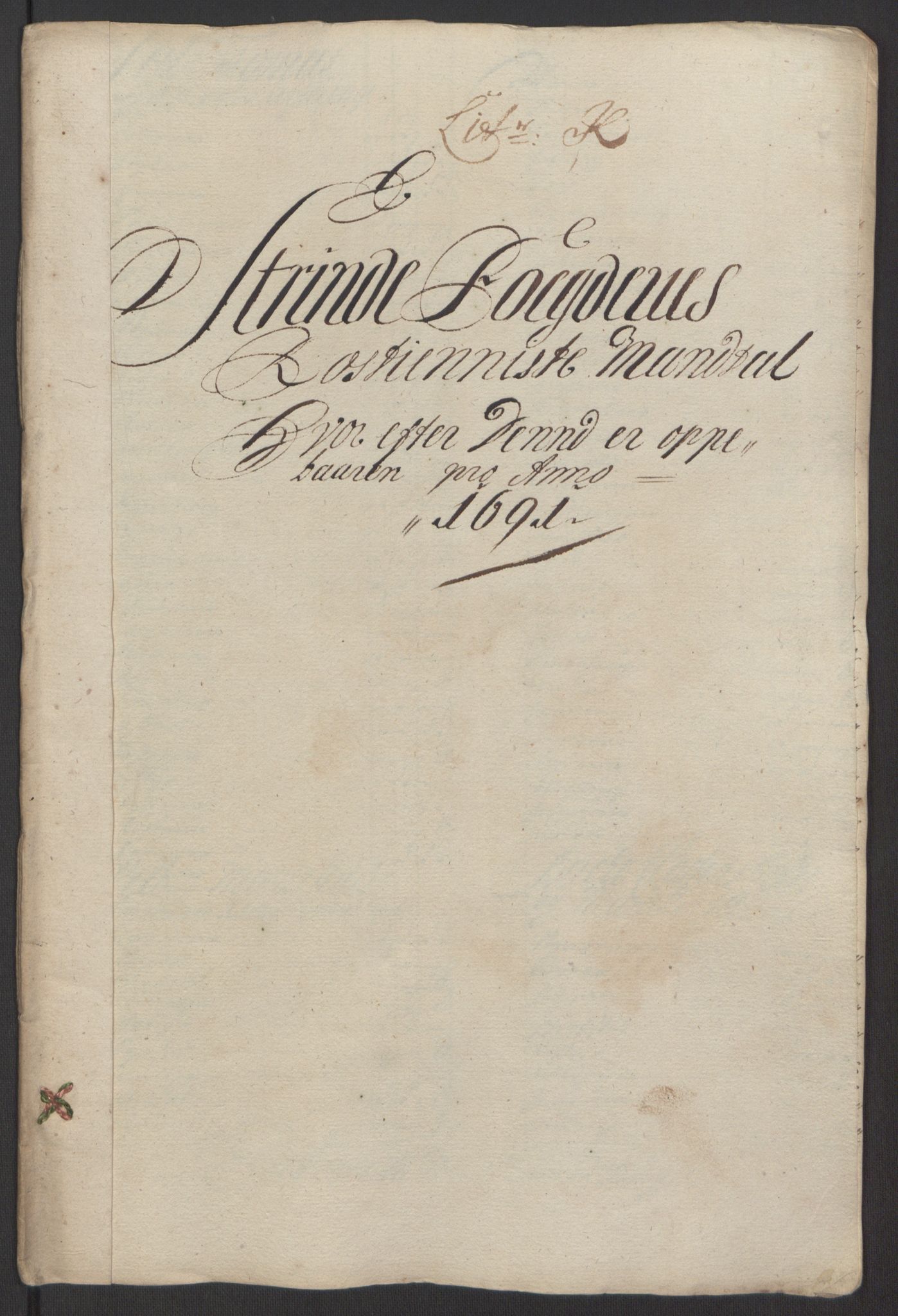 Rentekammeret inntil 1814, Reviderte regnskaper, Fogderegnskap, RA/EA-4092/R61/L4103: Fogderegnskap Strinda og Selbu, 1691-1692, p. 107