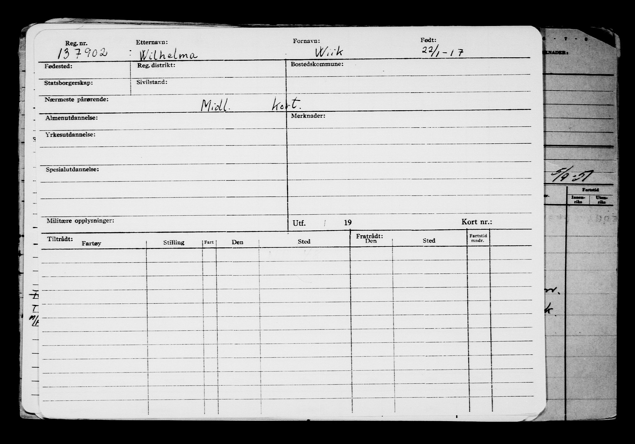 Direktoratet for sjømenn, AV/RA-S-3545/G/Gb/L0145: Hovedkort, 1917, p. 424