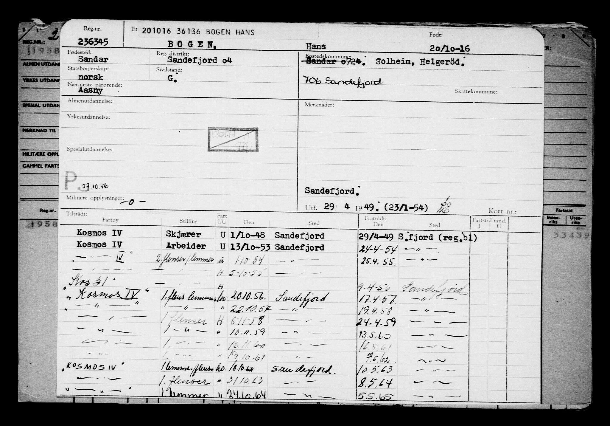 Direktoratet for sjømenn, AV/RA-S-3545/G/Gb/L0143: Hovedkort, 1916, p. 311