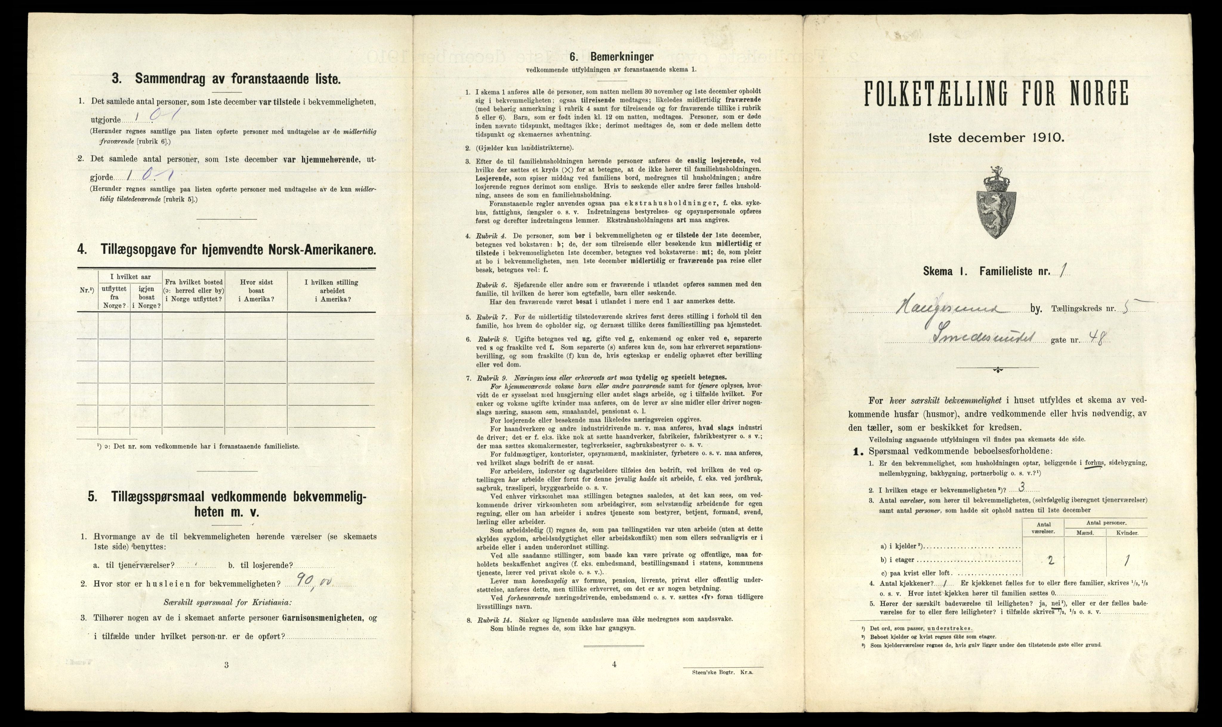 RA, 1910 census for Haugesund, 1910, p. 3192