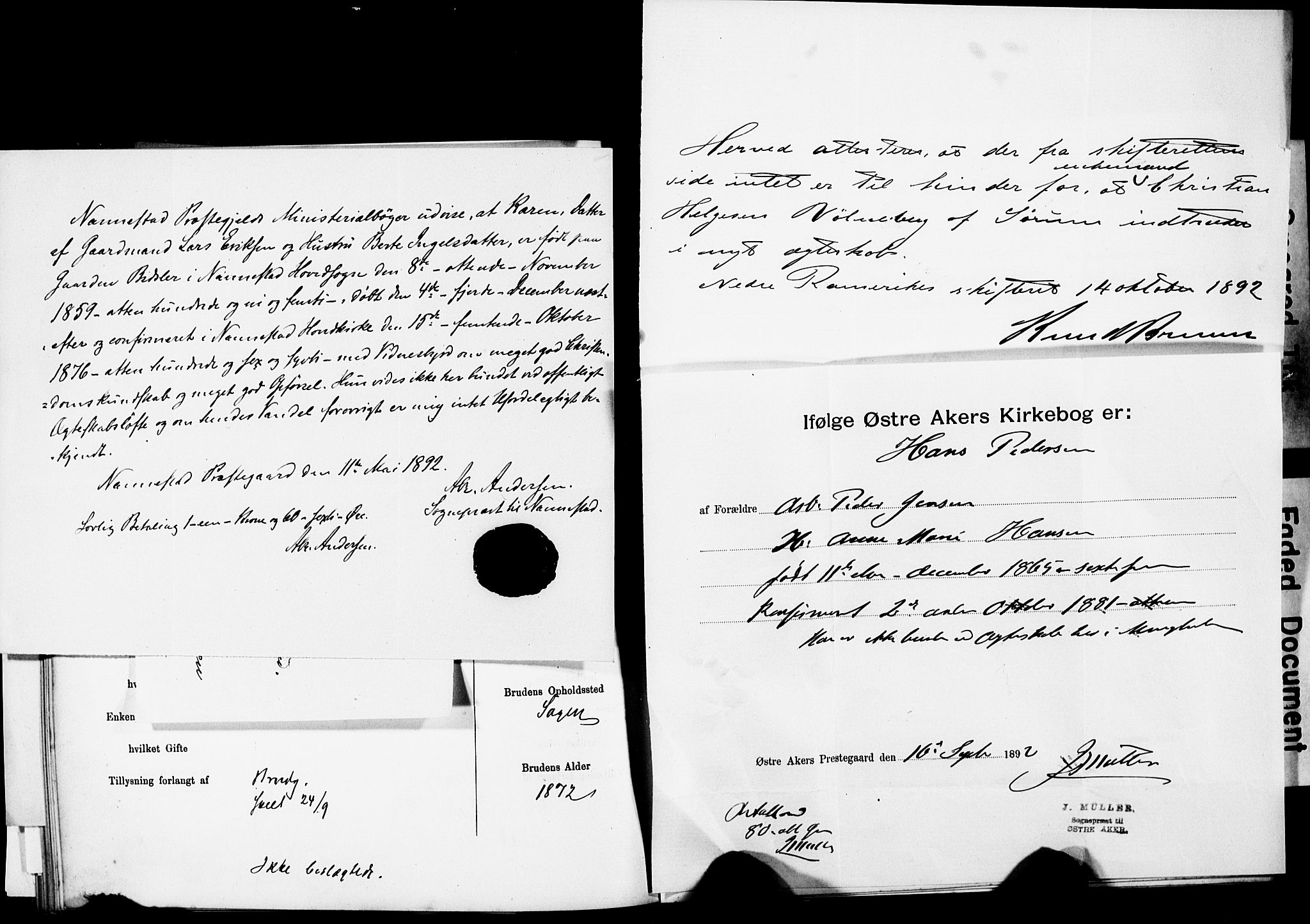 Sørum prestekontor Kirkebøker, AV/SAO-A-10303/H/Ha/L0001: Banns register no. 1, 1887-1890