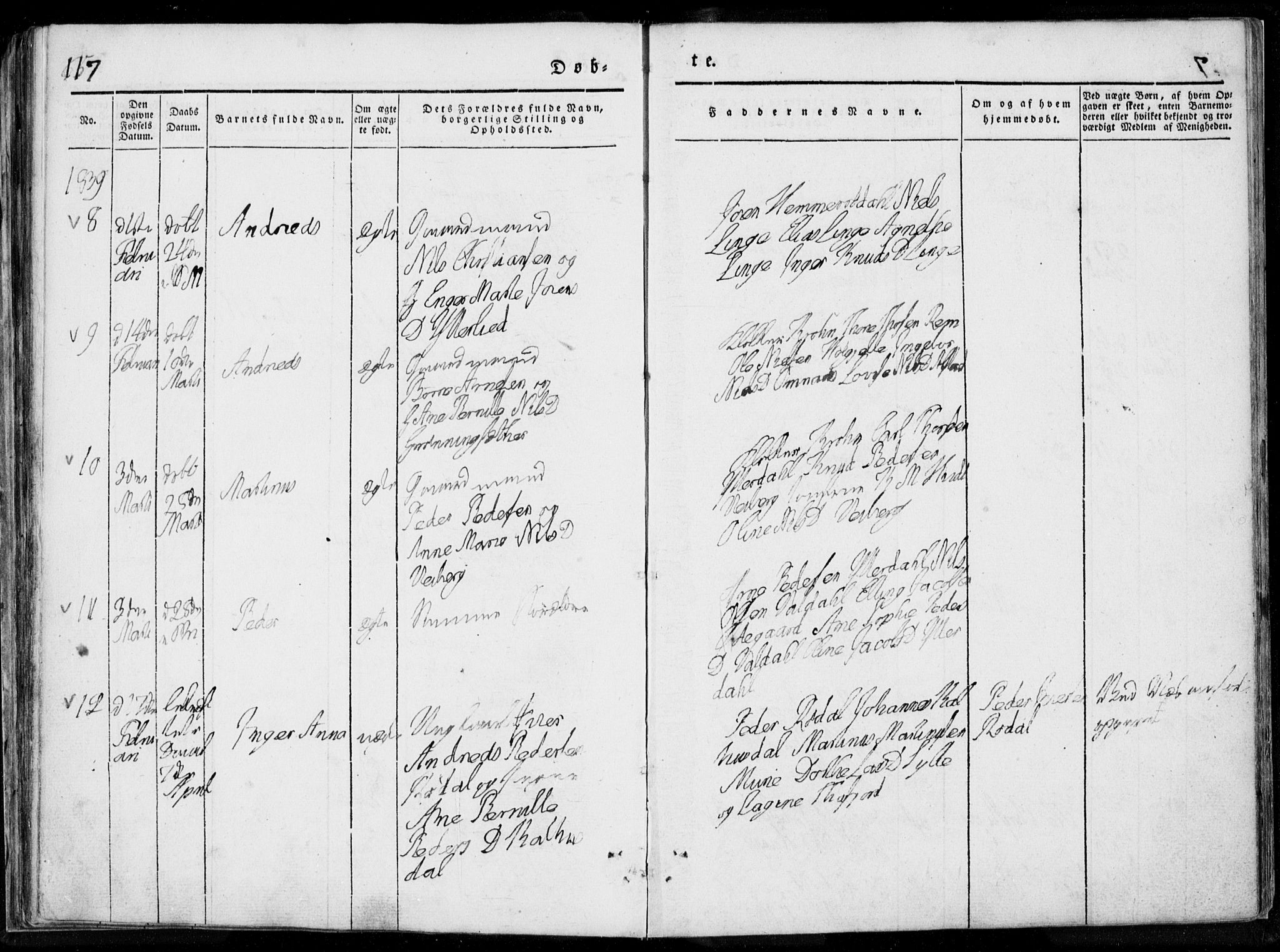 Ministerialprotokoller, klokkerbøker og fødselsregistre - Møre og Romsdal, SAT/A-1454/519/L0247: Parish register (official) no. 519A06, 1827-1846, p. 117