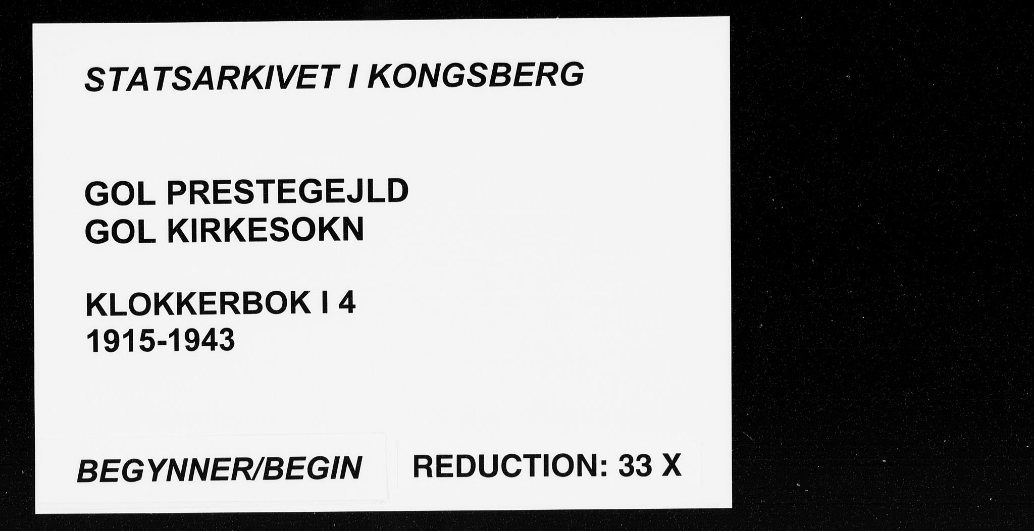 Gol kirkebøker, AV/SAKO-A-226/G/Ga/L0004: Parish register (copy) no. I 4, 1915-1943