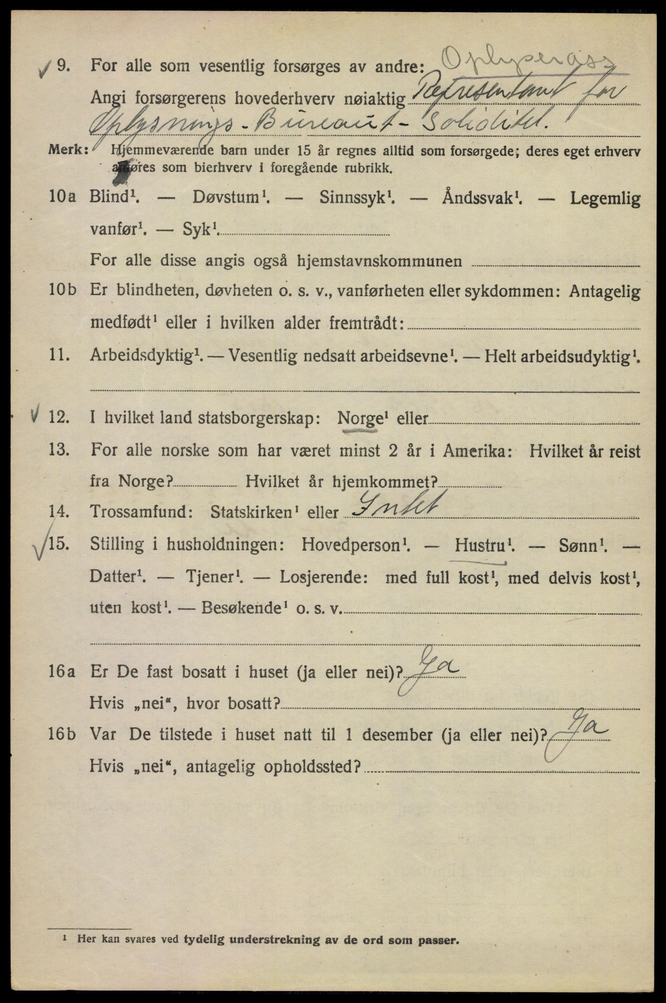 SAO, 1920 census for Kristiania, 1920, p. 537740